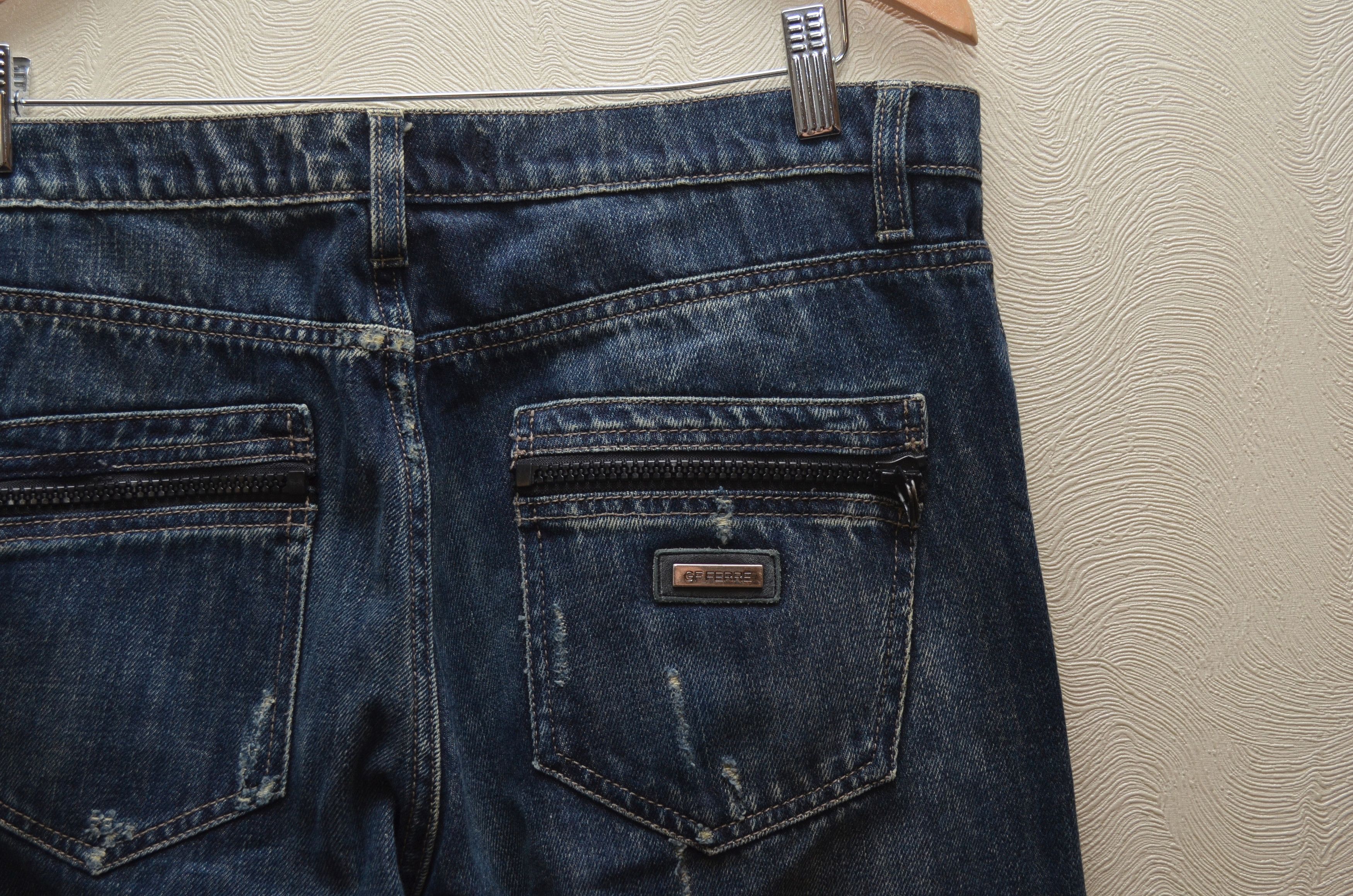 Gianfranco Ferre × Vintage Vintage Gianfranco Ferre Distressed Jeans Size W33 RARE y2k Size US 33 - 10 Thumbnail