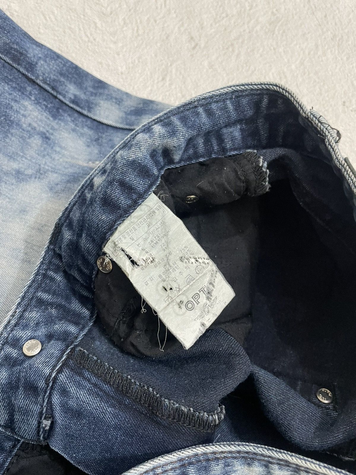 Hysteric Glamour 2000s Acid Washed Embroidered Logo Y2K Size US 29 - 5 Thumbnail