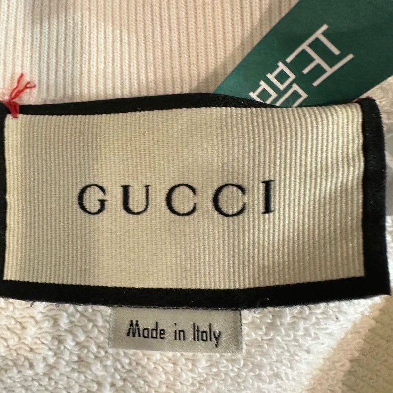 Gucci Gucci Tennis racket printed round-neck pullover long-sleeve Size US S / EU 44-46 / 1 - 5 Thumbnail