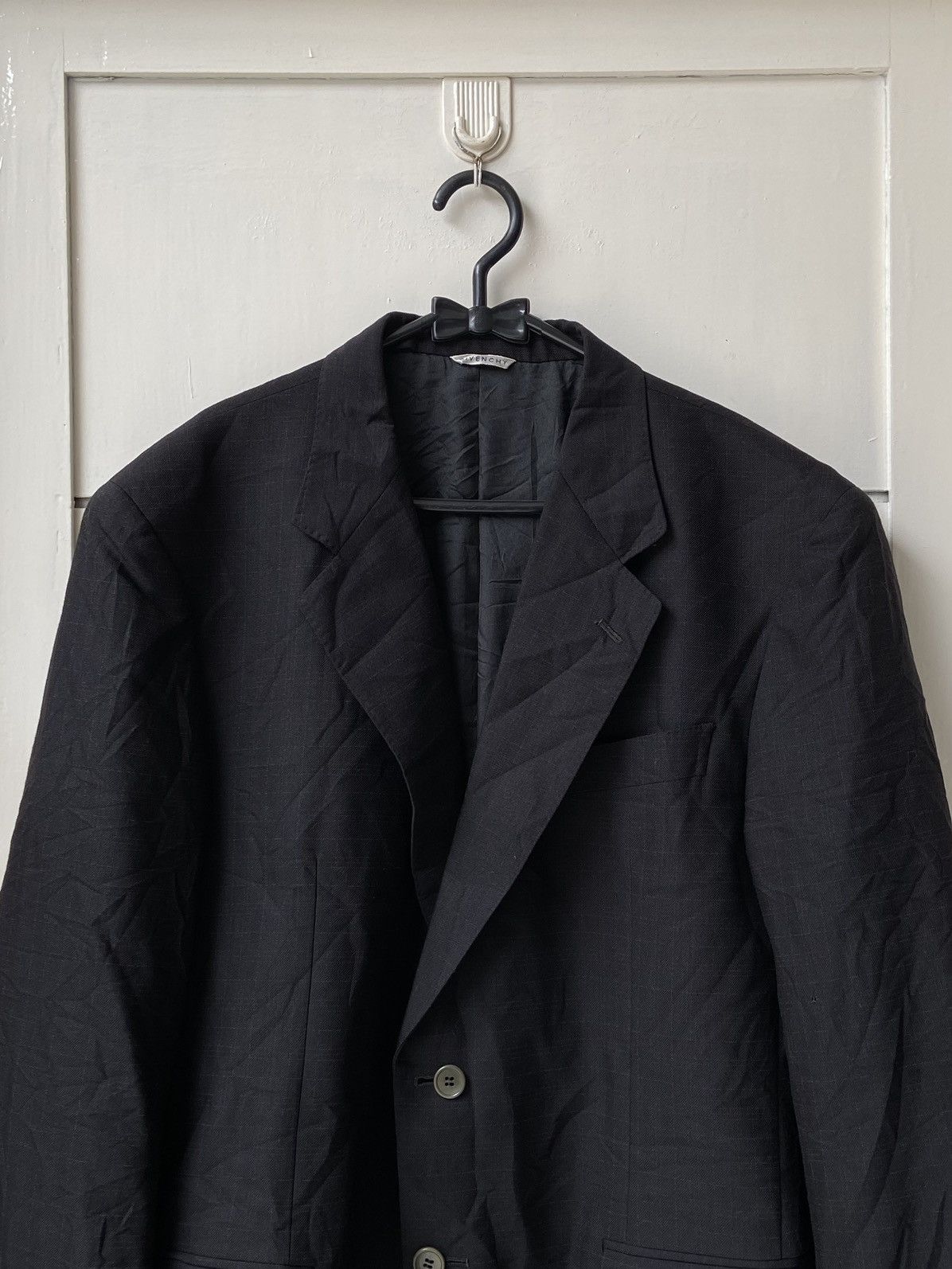 Givenchy MONSIEUR By GIVENCHY Black Suit Size 54L - 2 Thumbnail