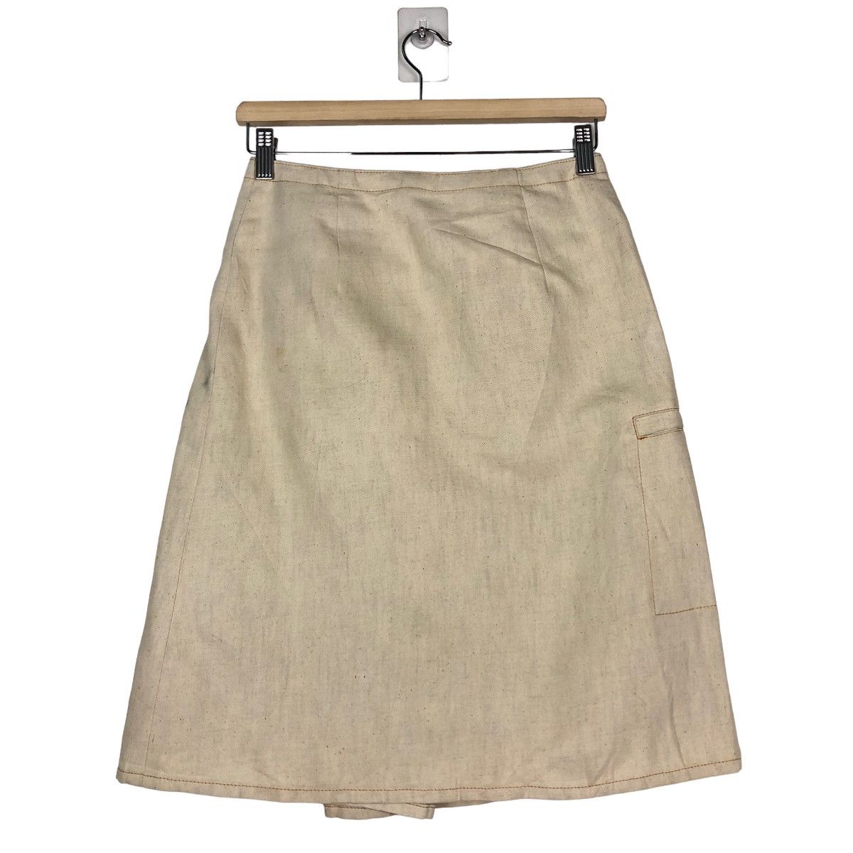 Burberry Vintage Burberrys London Blue Label Skirt Chore Duck Canvas Size 28" / US 6 / IT 42 - 8 Thumbnail