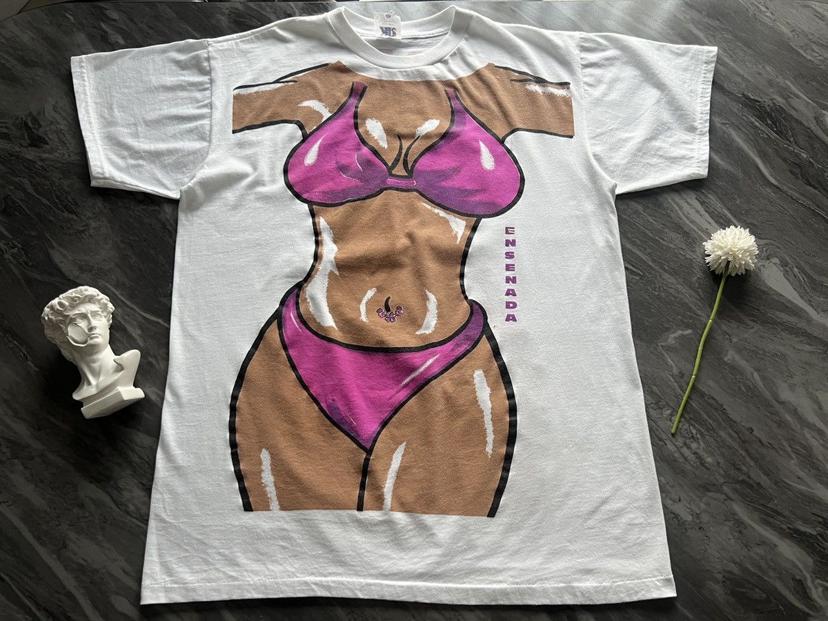 Other × Vintage BIKINI : All Over Printed Pink ENSENADA Size US XL / EU 56 / 4 - 1 Thumbnail