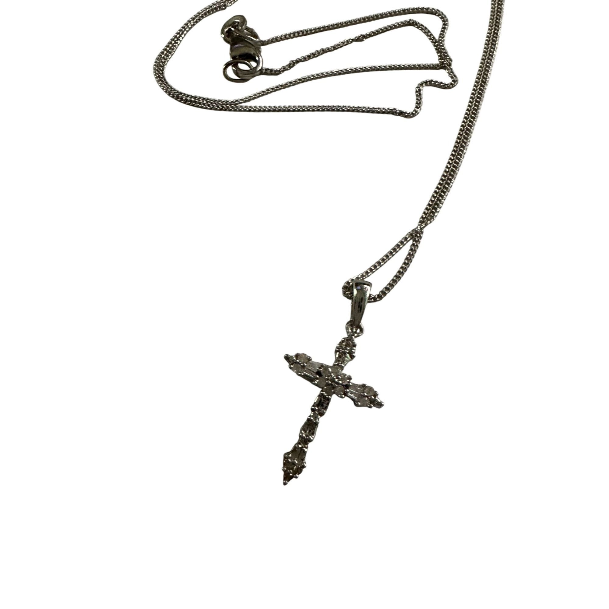 Other Sterling Silver Cross Necklace 20" Chain - Intricate Detaili Size ONE SIZE - 11 Thumbnail