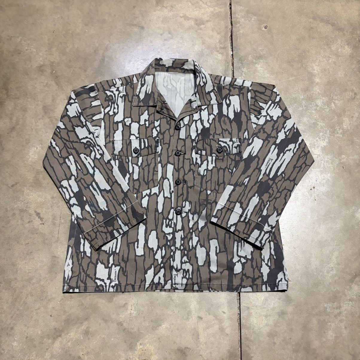 Vintage Vintage Camo Military Field Jacket Fatigue Hunting Trebark Size US XL / EU 56 / 4 - 5 Thumbnail