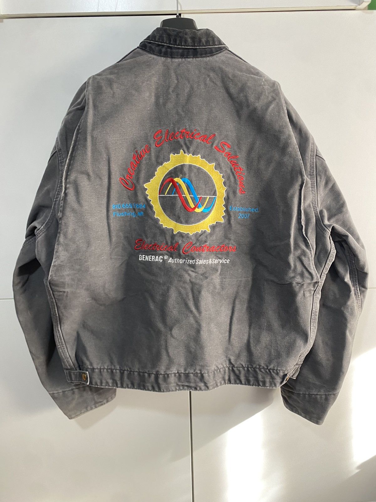Carhartt Detroit Jacket J97 GVL Carhartt USA size XXL Tall with patch Size US XXL / EU 58 / 5 - 8 Thumbnail