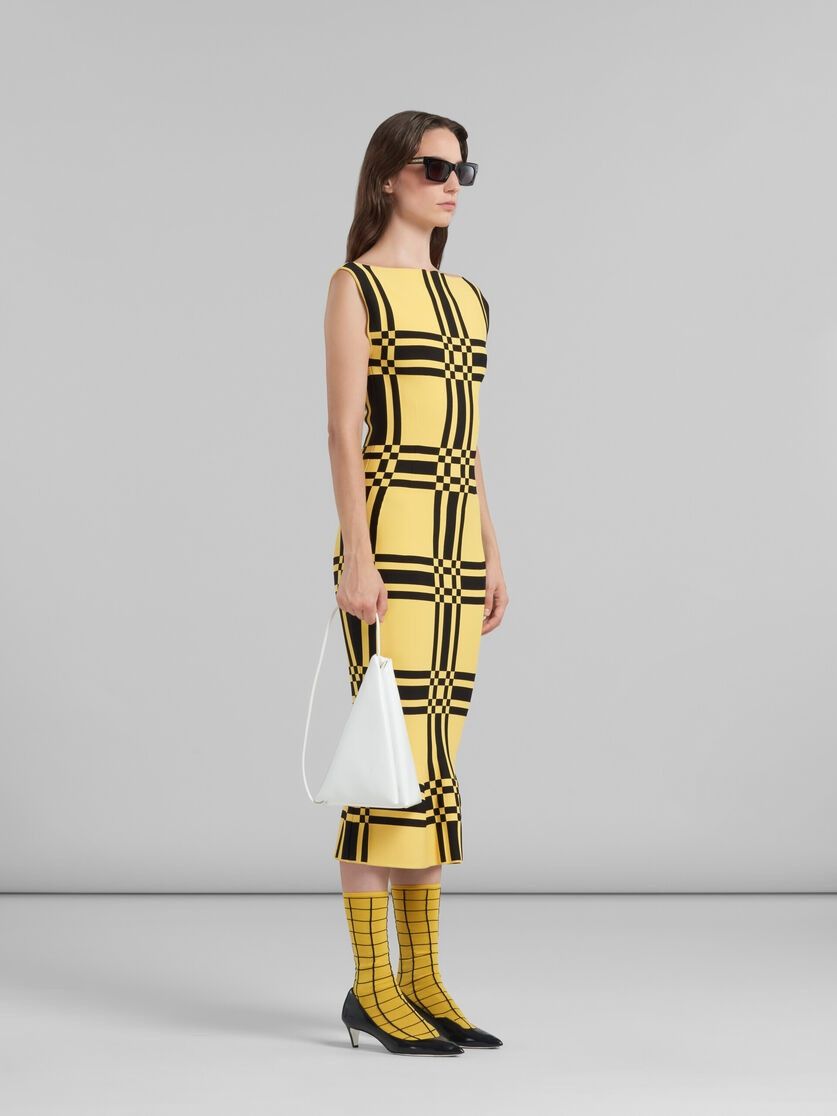 Marni o1w1db10824 Sheath Dress in Yellow Size XL / US 12-14 / IT 48-50 - 3 Thumbnail