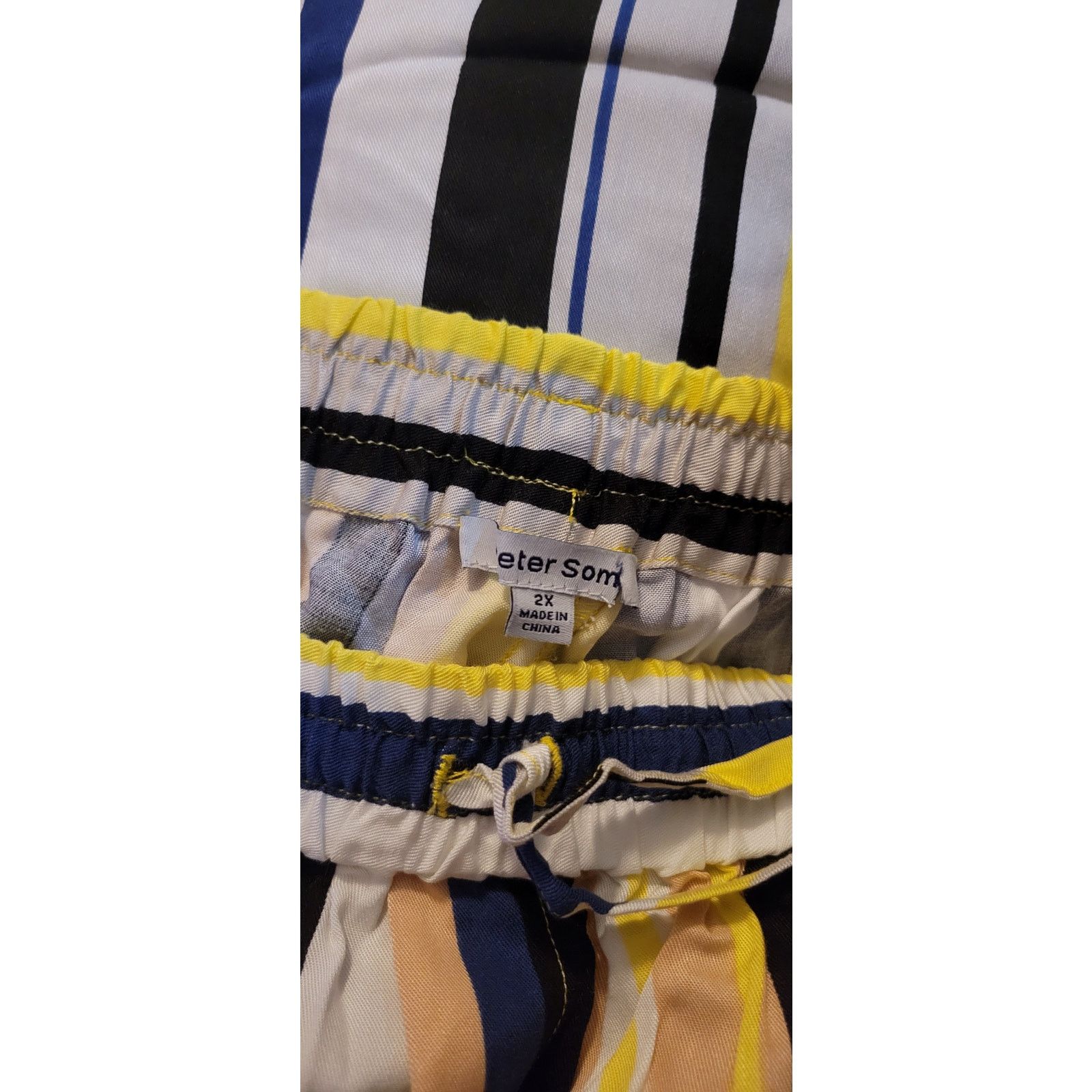 Anthropologie New Peter Som Theodora Wide-Leg Pants $158 PLUS 1X Striped Size 40" / US 18 - 8 Thumbnail
