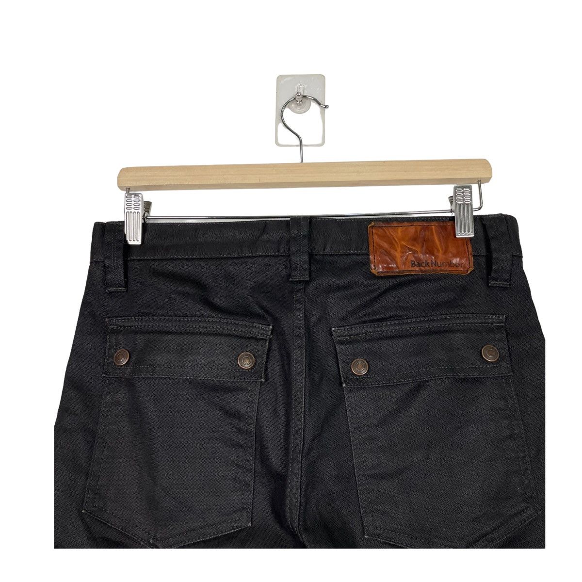 Beauty Beast × Japanese Brand 💥BACK NUMBER JAPAN WAXED CARGO JEAN BONDAGE TACTICAL Size US 32 / EU 48 - 10 Thumbnail