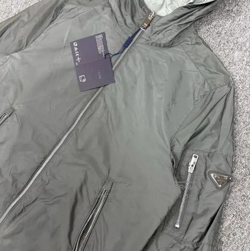 Prada Prada Men's Gray Nylon Light Jacket. Size US M / EU 48-50 / 2 - 2 Thumbnail