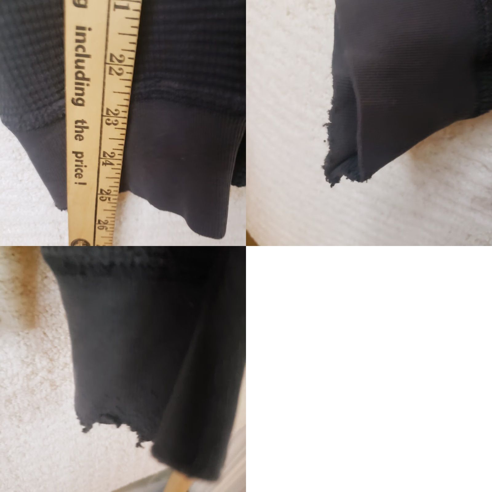 Eddie Bauer Eddie Bauer Men L Tall Black Waffle Knit Thermal Crewneck Long Sleeve Shirt Size US L / EU 52-54 / 3 - 9 Thumbnail