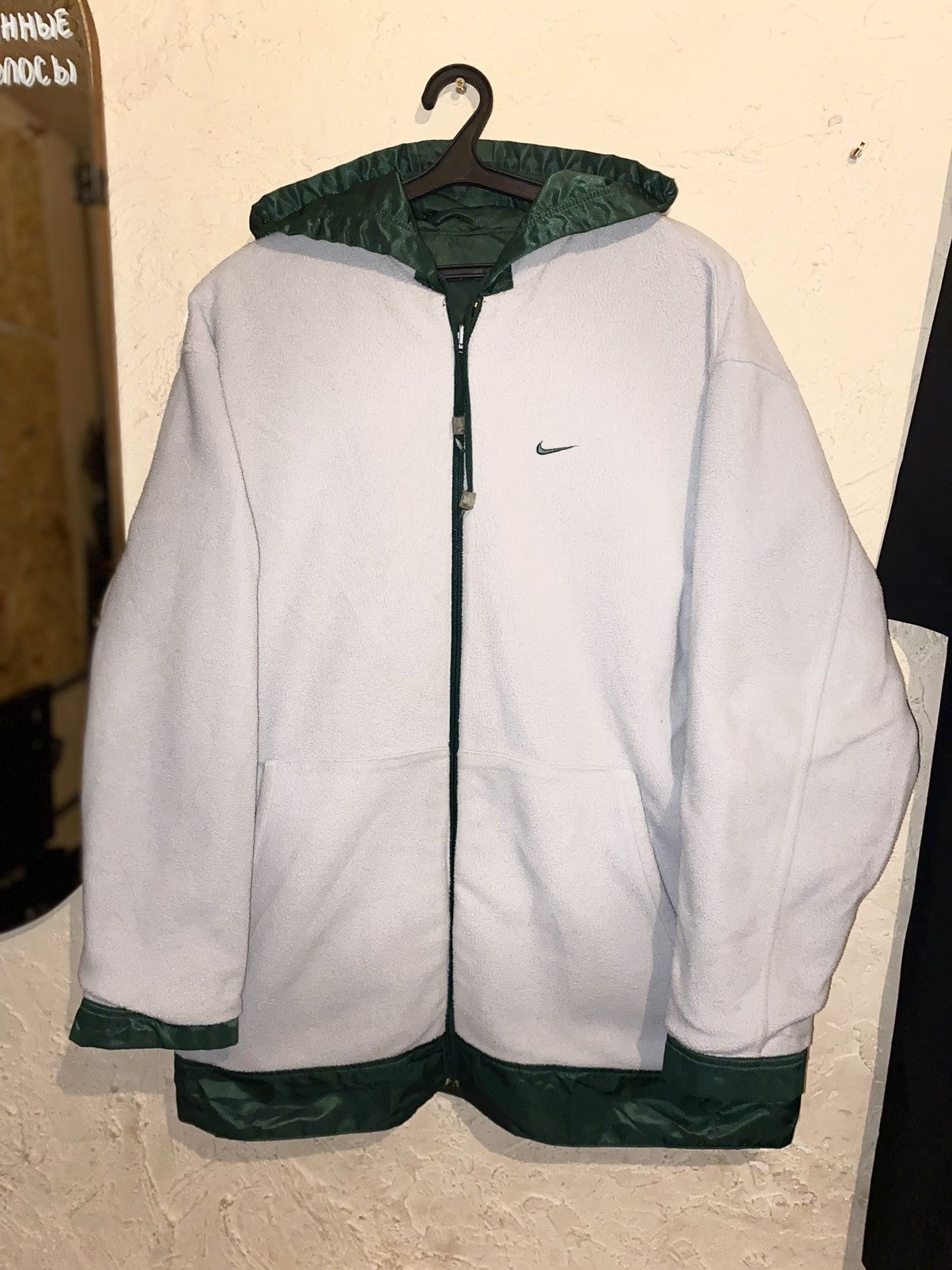 Nike NIKE VINTAGE SWOOSH NYLON FLEECE REVERSIABLE JACKET Bomber Size US L / EU 52-54 / 3 - 2 Thumbnail