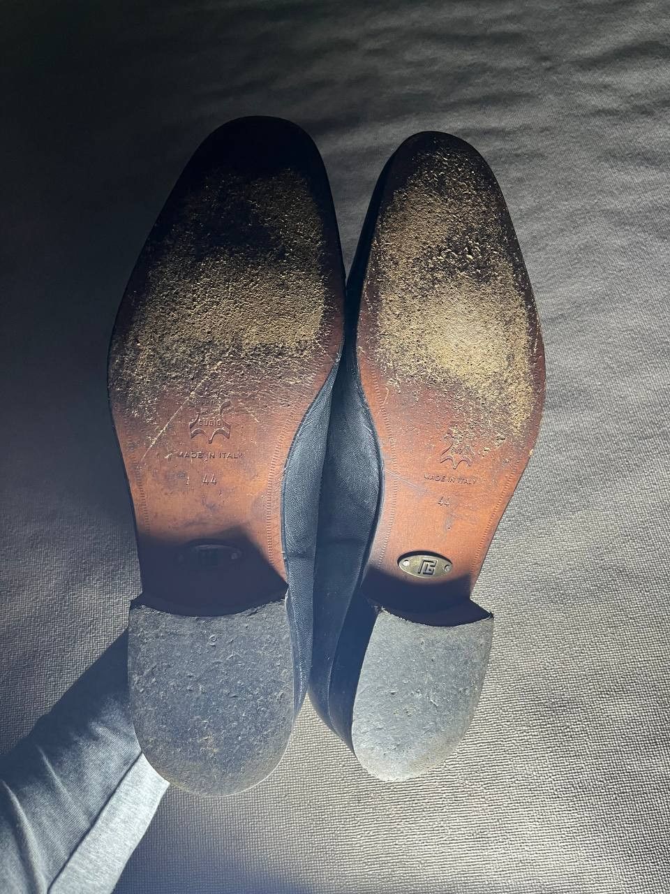 Pierre Balmain Vintage Pierre Balmain Men`s Black Oxford Shoes Size 44 Size US 10.5 / EU 43-44 - 10 Thumbnail