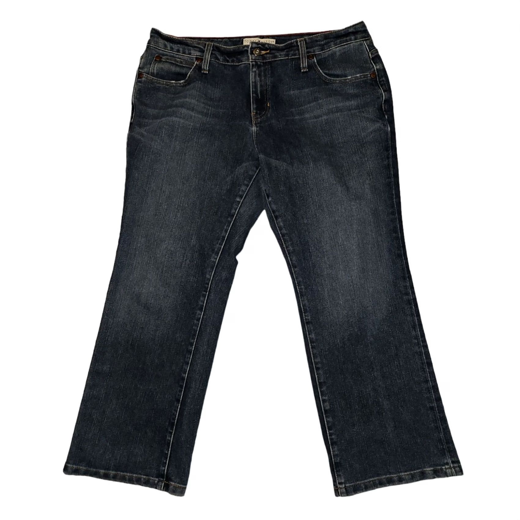 Tommy Hilfiger Vintage Tommy HIlfiger Jeans Womens 16 Boot Cut Blue Denim Embroidered Y2K Size 38" / US 16 / IT 52 - 5 Thumbnail