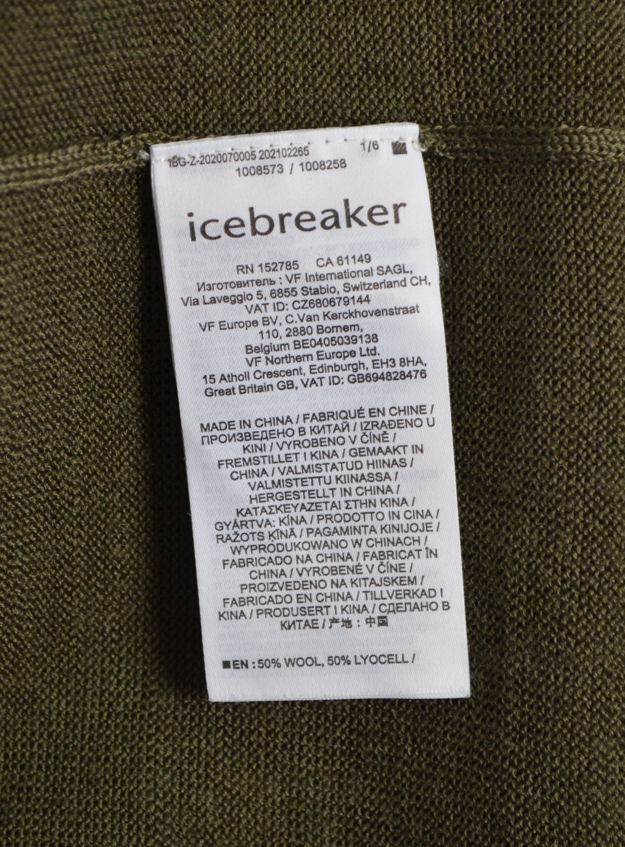 Icebreaker Icebreaker Merino Wool Hybrid Jersey Sweater Deep Olive Sz M Size US M / EU 48-50 / 2 - 6 Thumbnail