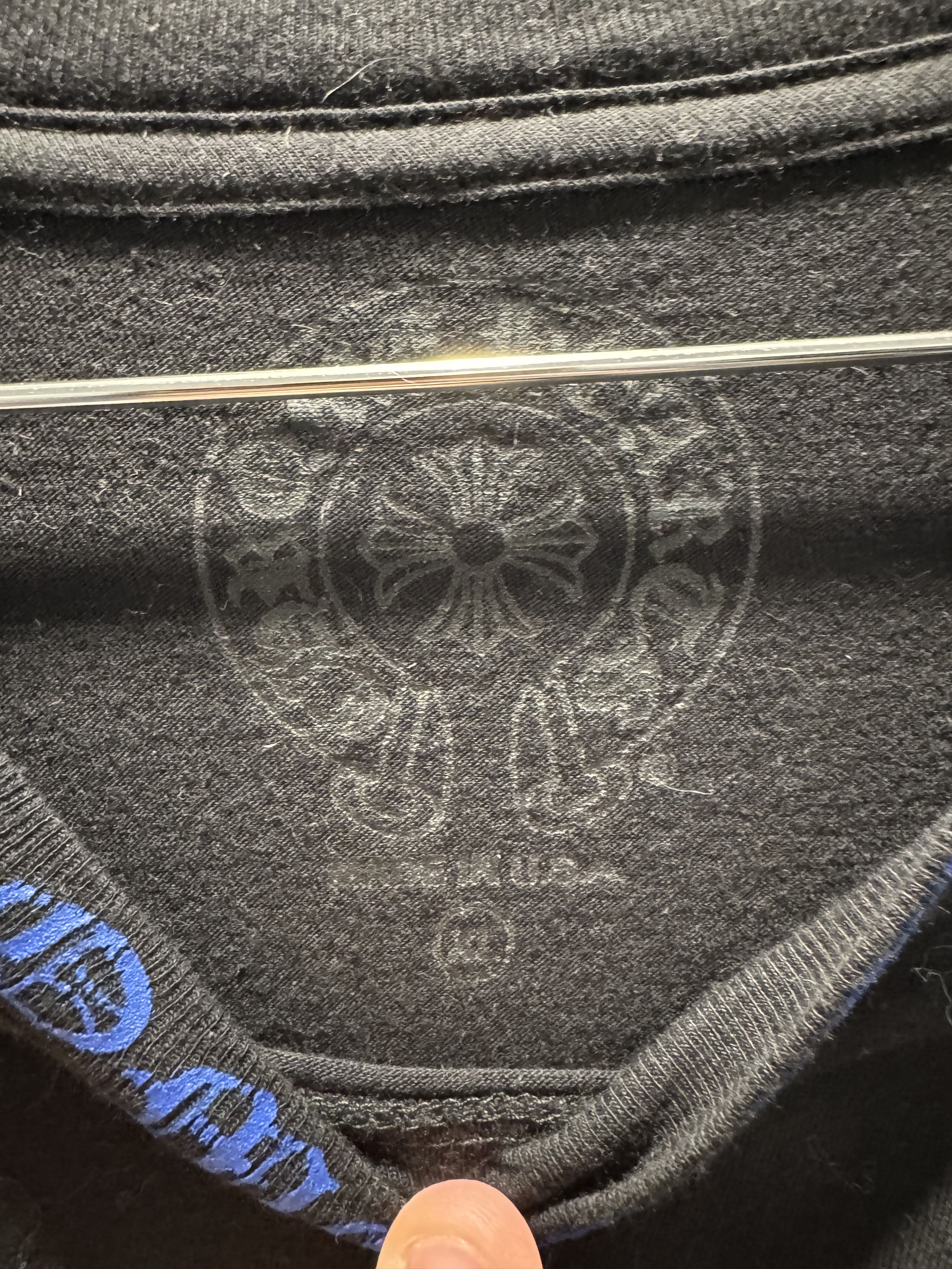 Chrome Hearts Chrome Hearts Blue Neck Spellout L/S Size US XL / EU 56 / 4 - 9 Thumbnail