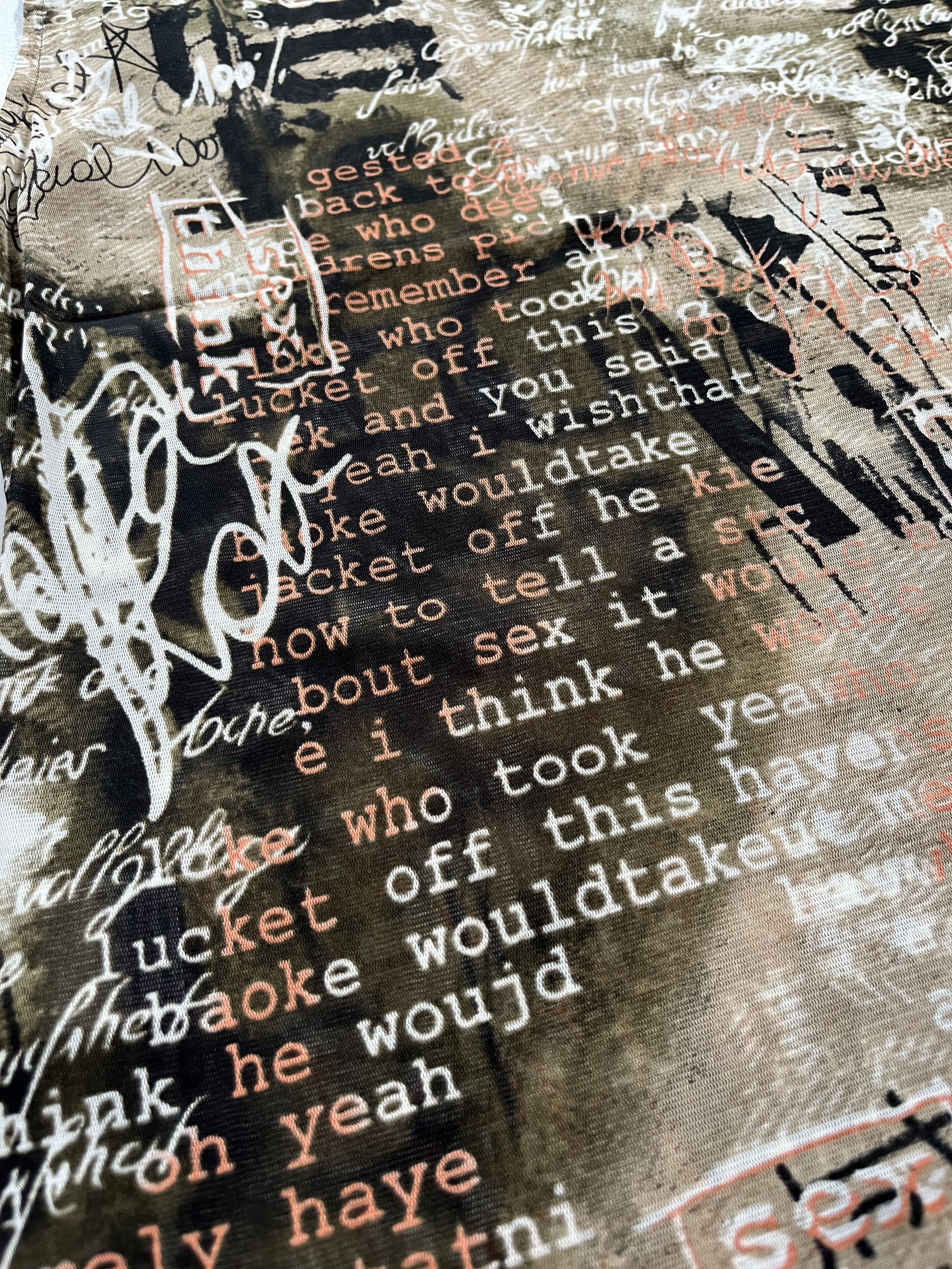 Hysteric Glamour Japanese Brand Mesh Poem Gothic Sleeveless By Graceful Days Size M / US 6-8 / IT 42-44 - 7 Thumbnail