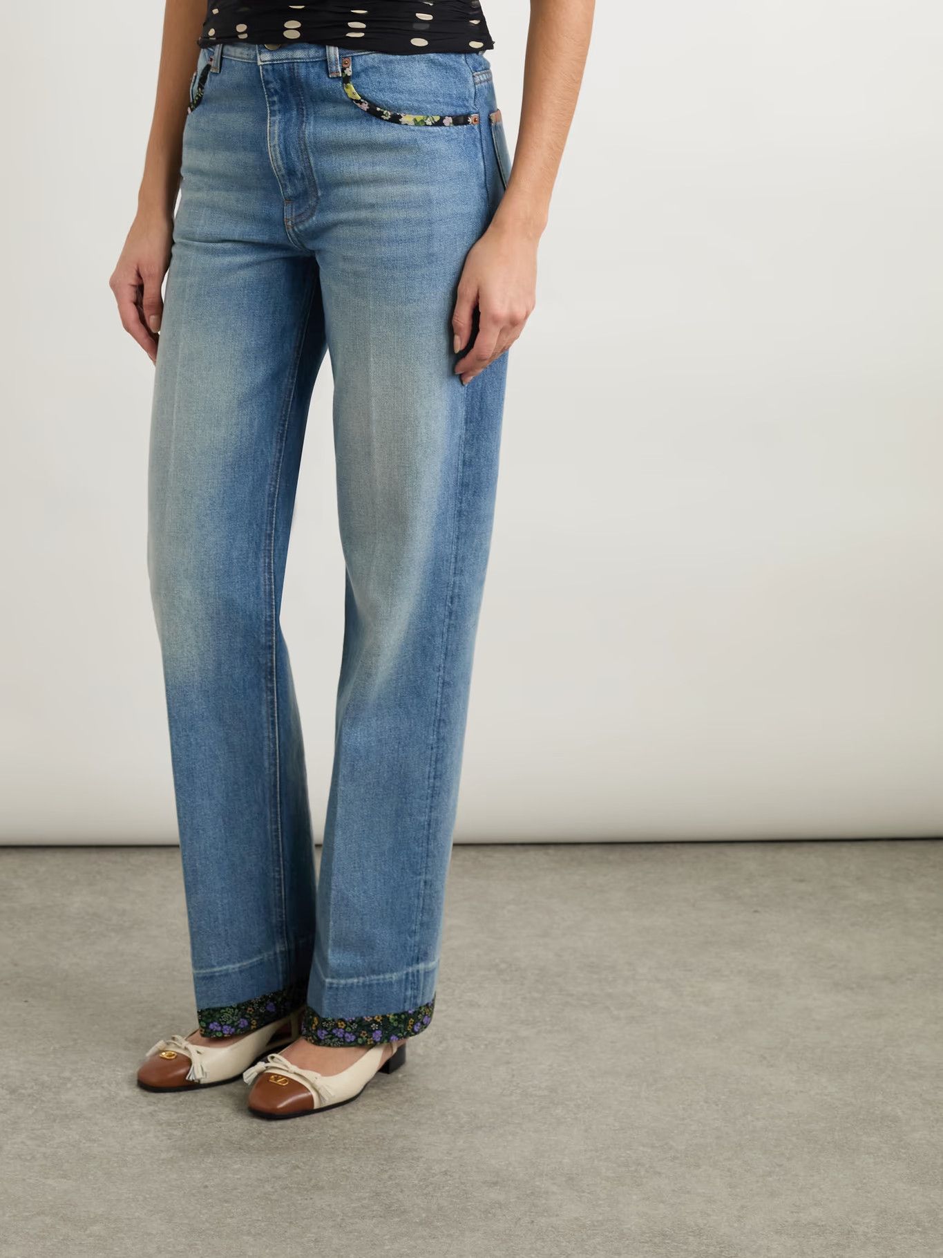Valentino o1y0326 Denim Pant in Blue Size 26" / US 2 / IT 38 - 2 Thumbnail
