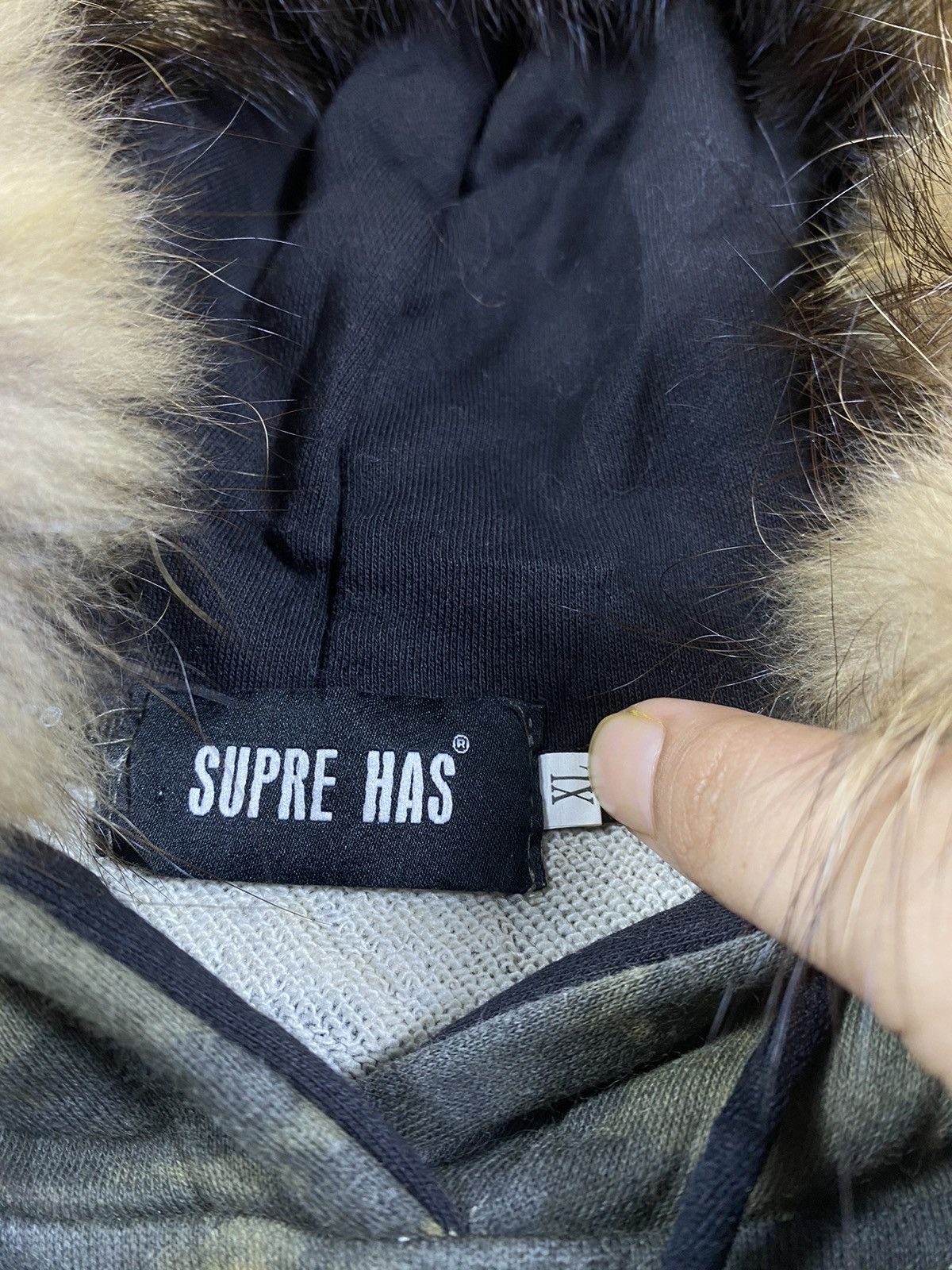 Japanese Brand Japanese Camo Super Has Double layer fur hoodie ifsix style Size US XL / EU 56 / 4 - 6 Thumbnail