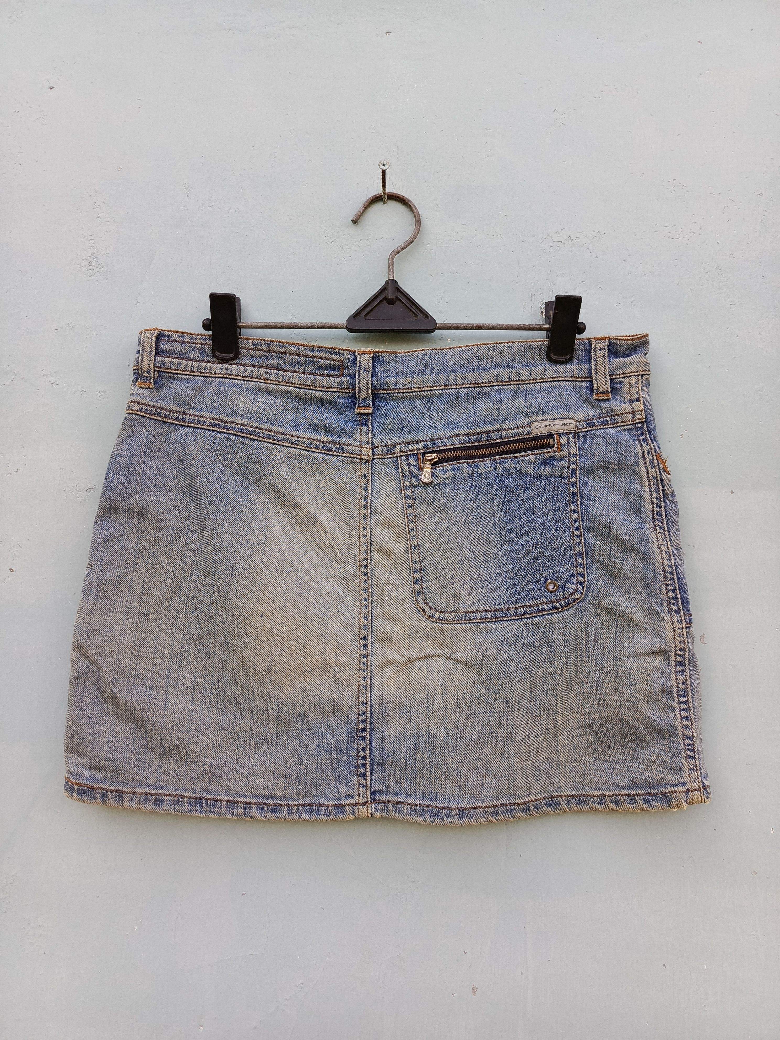 Calvin Klein × Vintage Calvin Klein jeans mini skirts Size 28" / US 6 / IT 42 - 5 Thumbnail