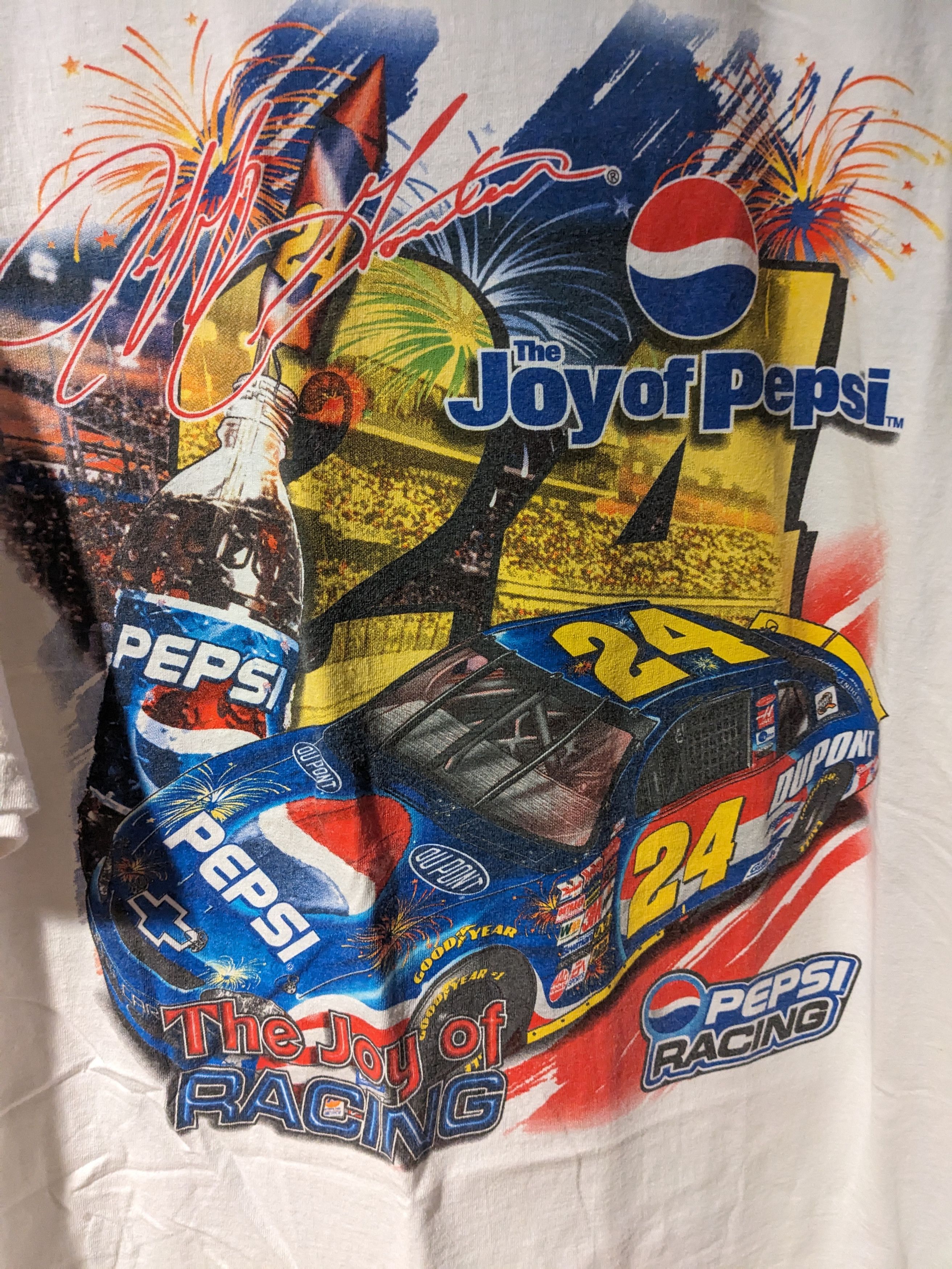 Chase Authentics × NASCAR × Vintage Vintage 2002 Pepsi Racing Nascar Speedway X-Large T-Shirt Size US XL / EU 56 / 4 - 2 Thumbnail