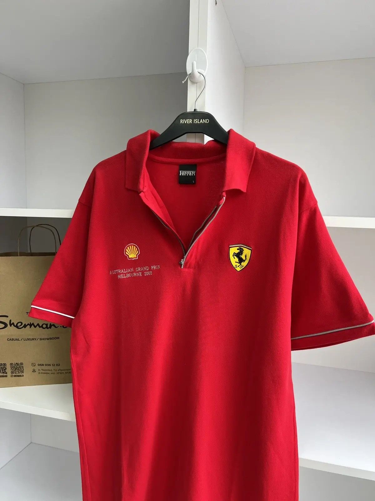 Ferrari × Vintage Vintage Ferrari 2002 Australian Grand Prix Melbourne polo Size US L / EU 52-54 / 3 - 10 Thumbnail