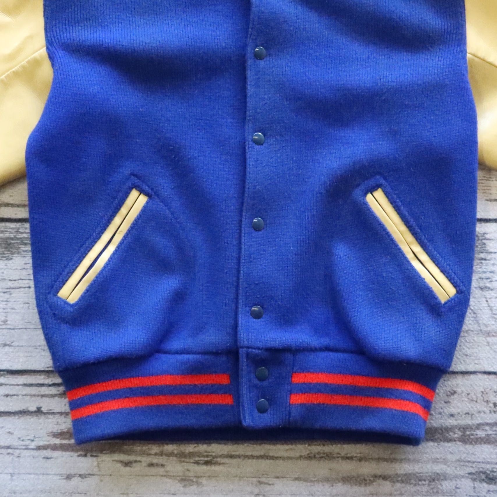 Vintage VINTAGE Sandknit Varsity Jacket Mens Jacket 42 Blue 42 Wool USA Vintage Sandknit Varsity Jacket Size US XS / EU 42 / 0 - 3 Thumbnail