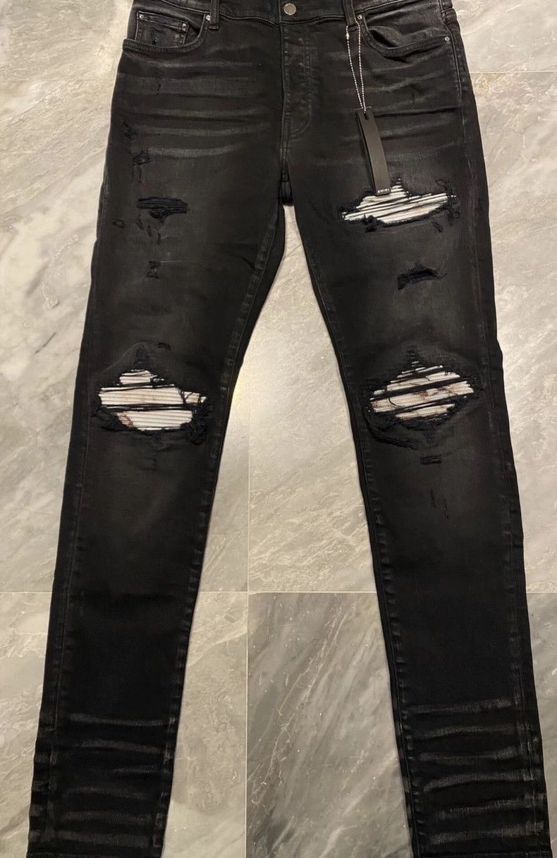 Amiri Amiri vintage patched black denim Size US 34 / EU 50 - 1 Thumbnail