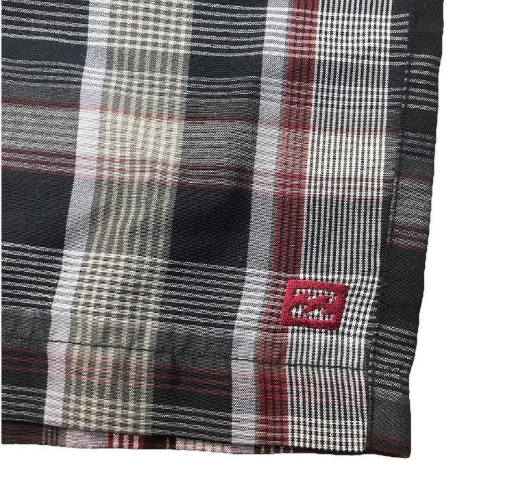 Billabong × Quiksilver × Vintage Y2K Billabong Plaid Rayon Shorts Size US 34 / EU 50 - 2 Thumbnail