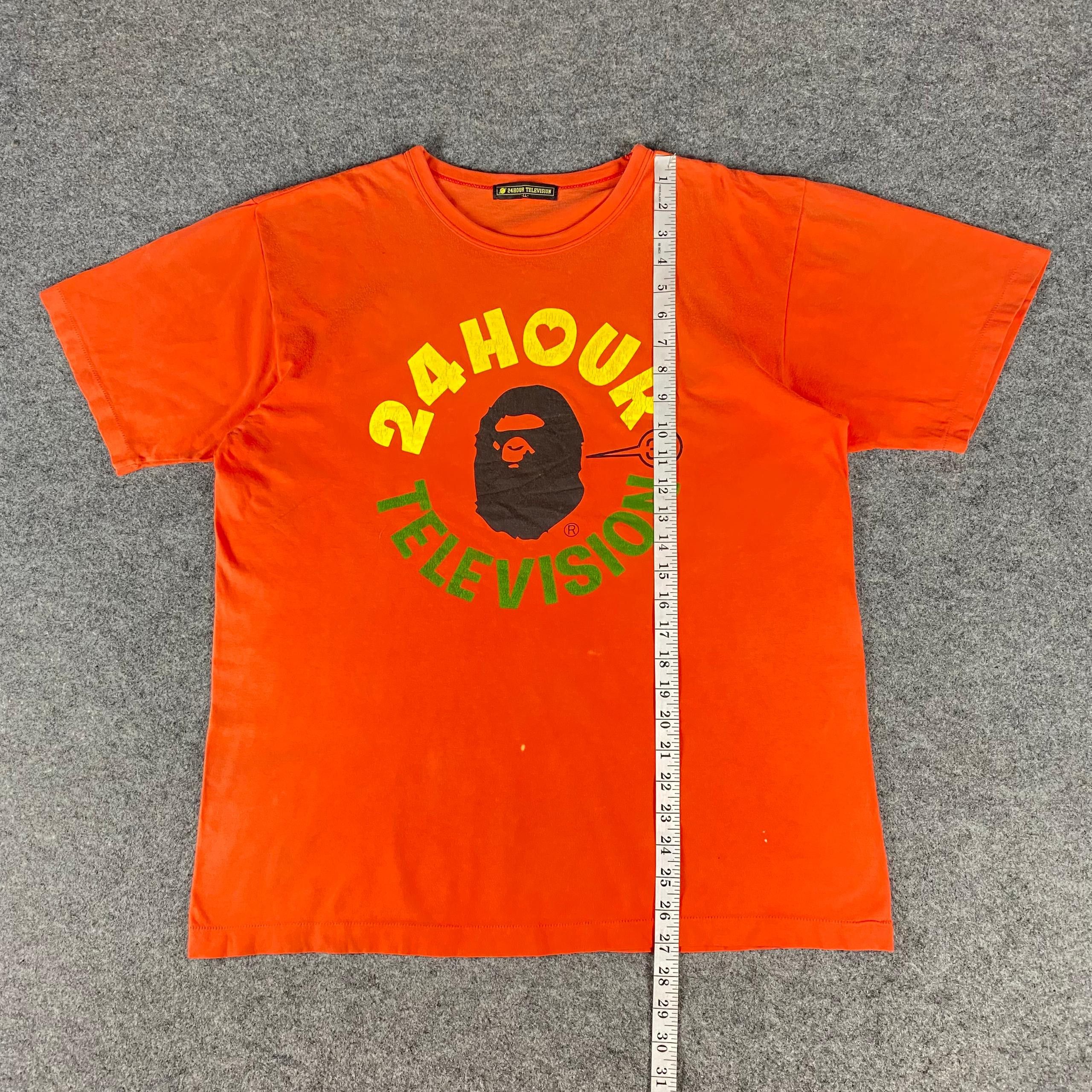 Bape Vintage 24 Television Hour Bape Tshirt Size US XL / EU 56 / 4 - 4 Thumbnail