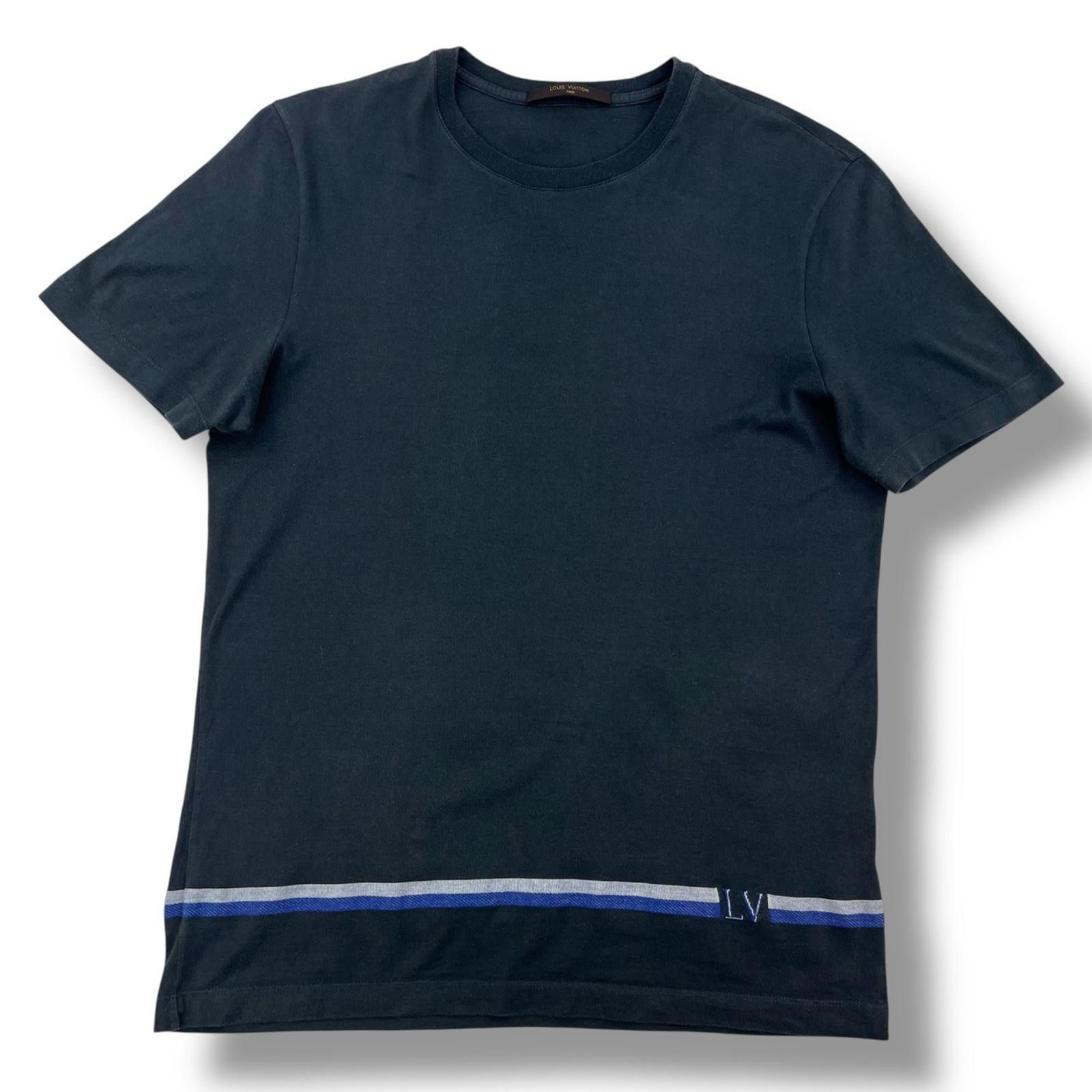 Louis Vuitton Louis Vuitton Jersey Striped Dark Grey T Shirt Size US M / EU 48-50 / 2 - 1 Thumbnail