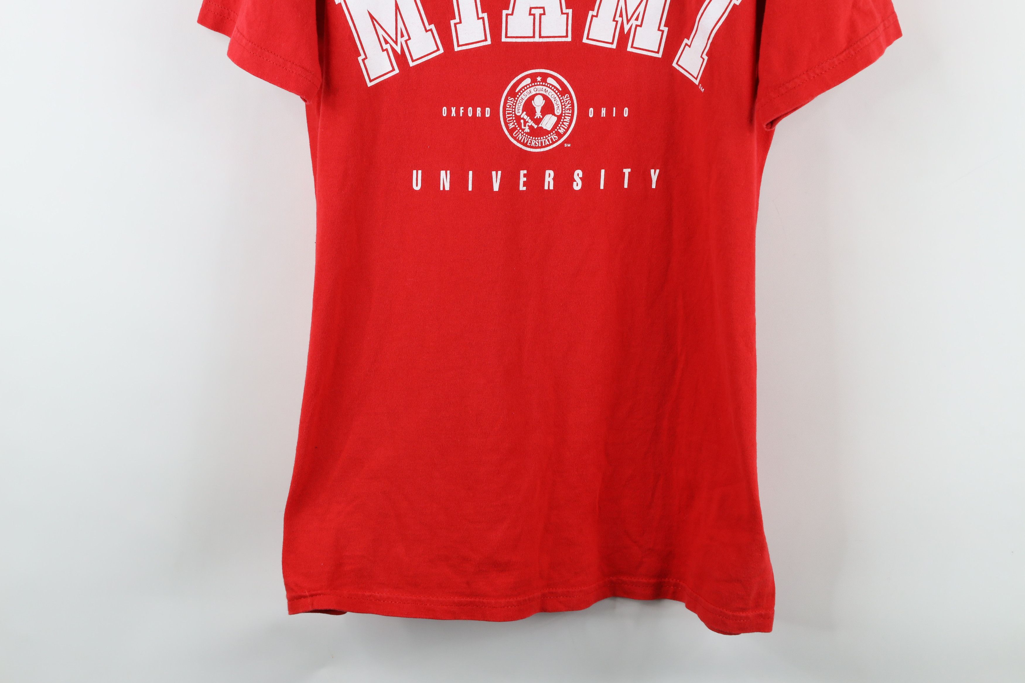 Vintage Vintage 90s University of Miami Ohio Short Sleeve T-Shirt Size US L / EU 52-54 / 3 - 3 Thumbnail