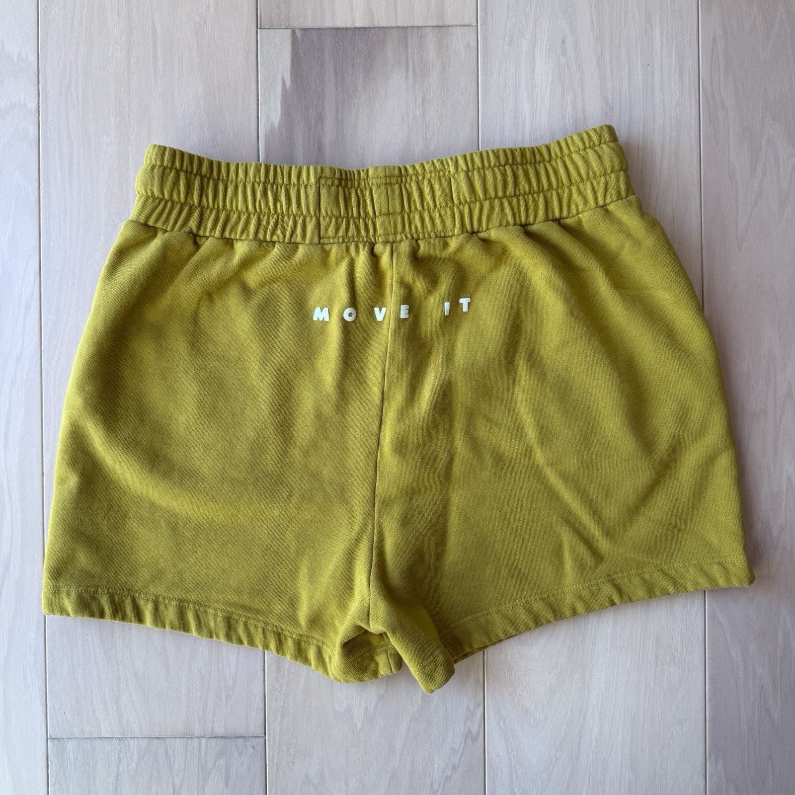 MOTHER Mother Shorts Large Yellow Bender Sweat Fleece Bottoms Size 30" / US 8 / IT 44 - 2 Thumbnail