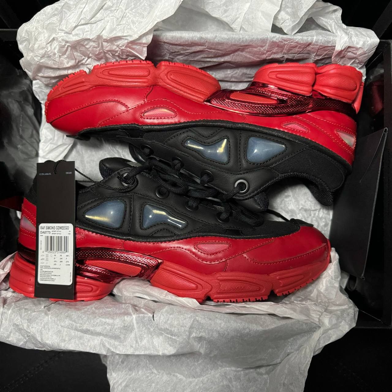 Adidas × Raf Simons 10,5us sneakers Adidas Raf Simons Ozweego Scarlet 2017 Size US 10 / EU 43 - 8 Thumbnail