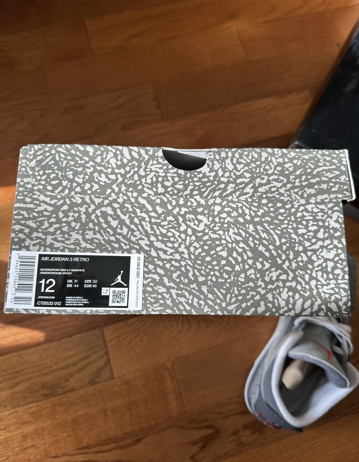 Jordan Brand × Nike Air Jordan 3 Cool Grey Size US 12 / EU 45 - 8 Thumbnail