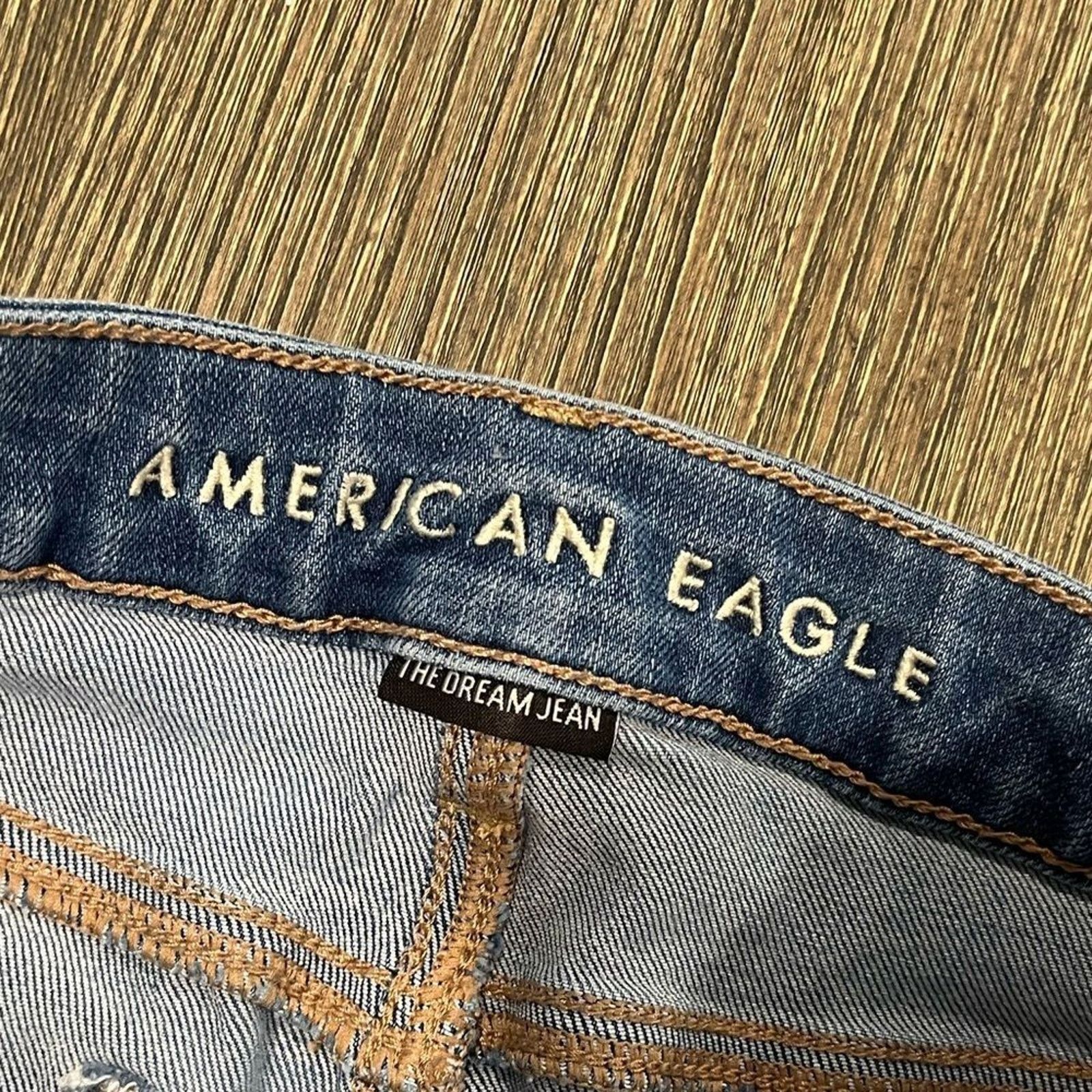 American Eagle Outfitters American Eagle The Dream Jean Midi Shorts Mid-Rise Denim 4 Size 27" / US 4 / IT 40 - 5 Thumbnail