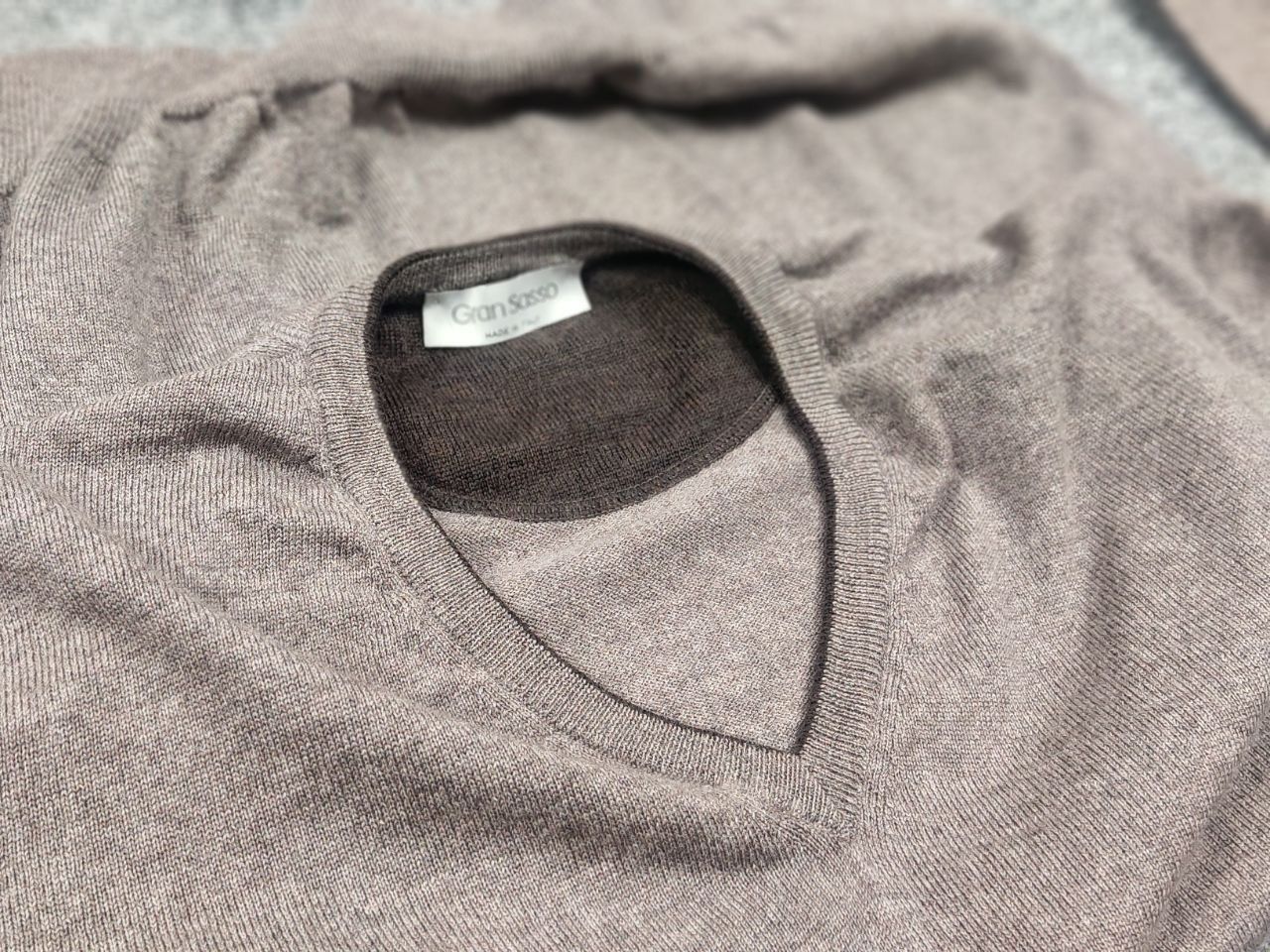 Gran Sasso Gran Sasso Italy Design Classic Lana Wool Brown Sweater Size US L / EU 52-54 / 3 - 12 Thumbnail