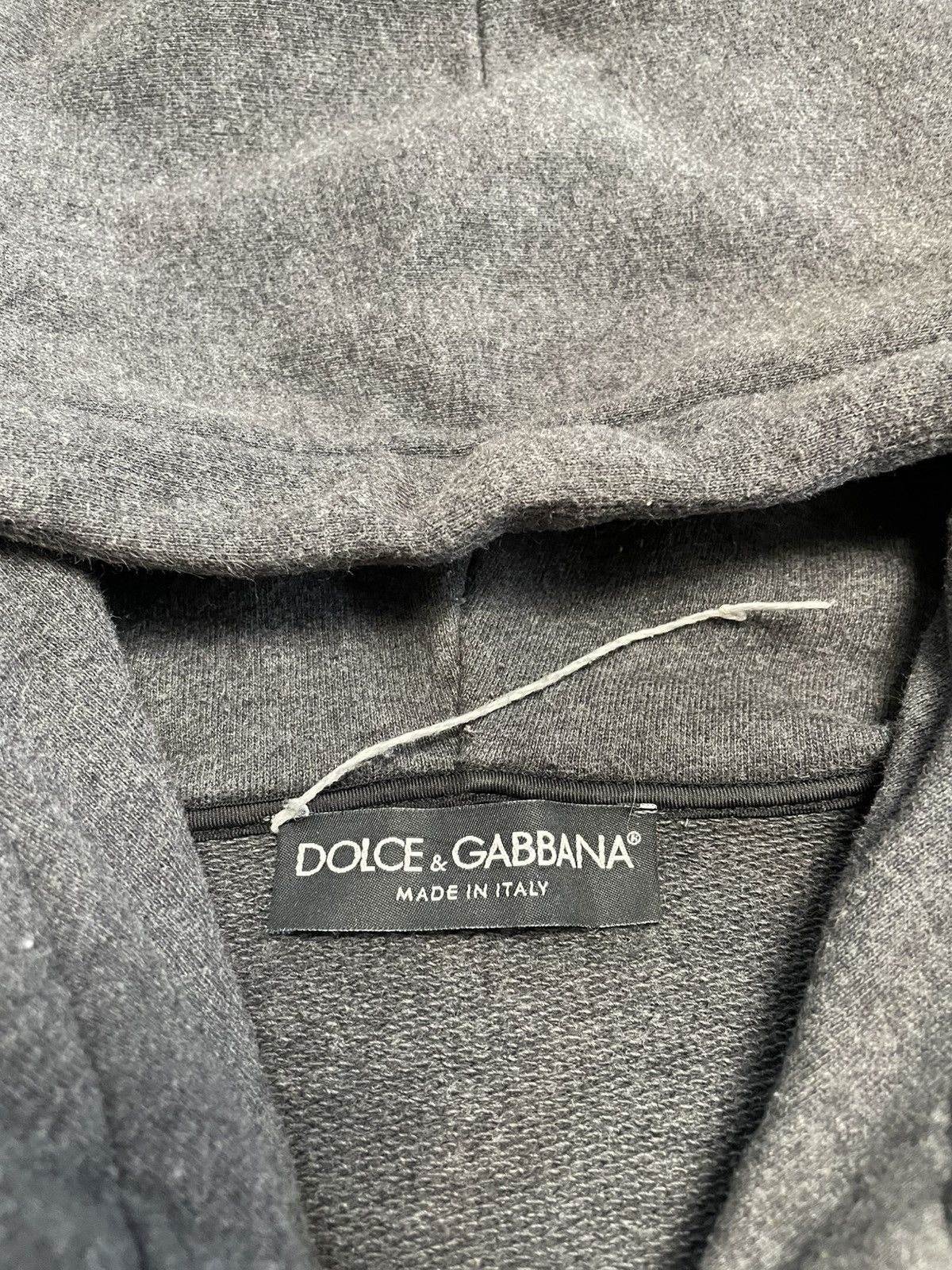 Dolce & Gabbana Dolce Gabbana Embroidered Crown Logo Zip-Up Hoodie Gray Size US L / EU 52-54 / 3 - 9 Thumbnail
