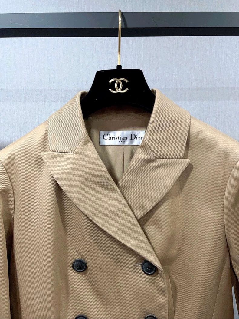 Dior Dior Khaki double-breasted slim jacket 2504-Nextarrow Size XS / US 0-2 / IT 36-38 - 3 Thumbnail