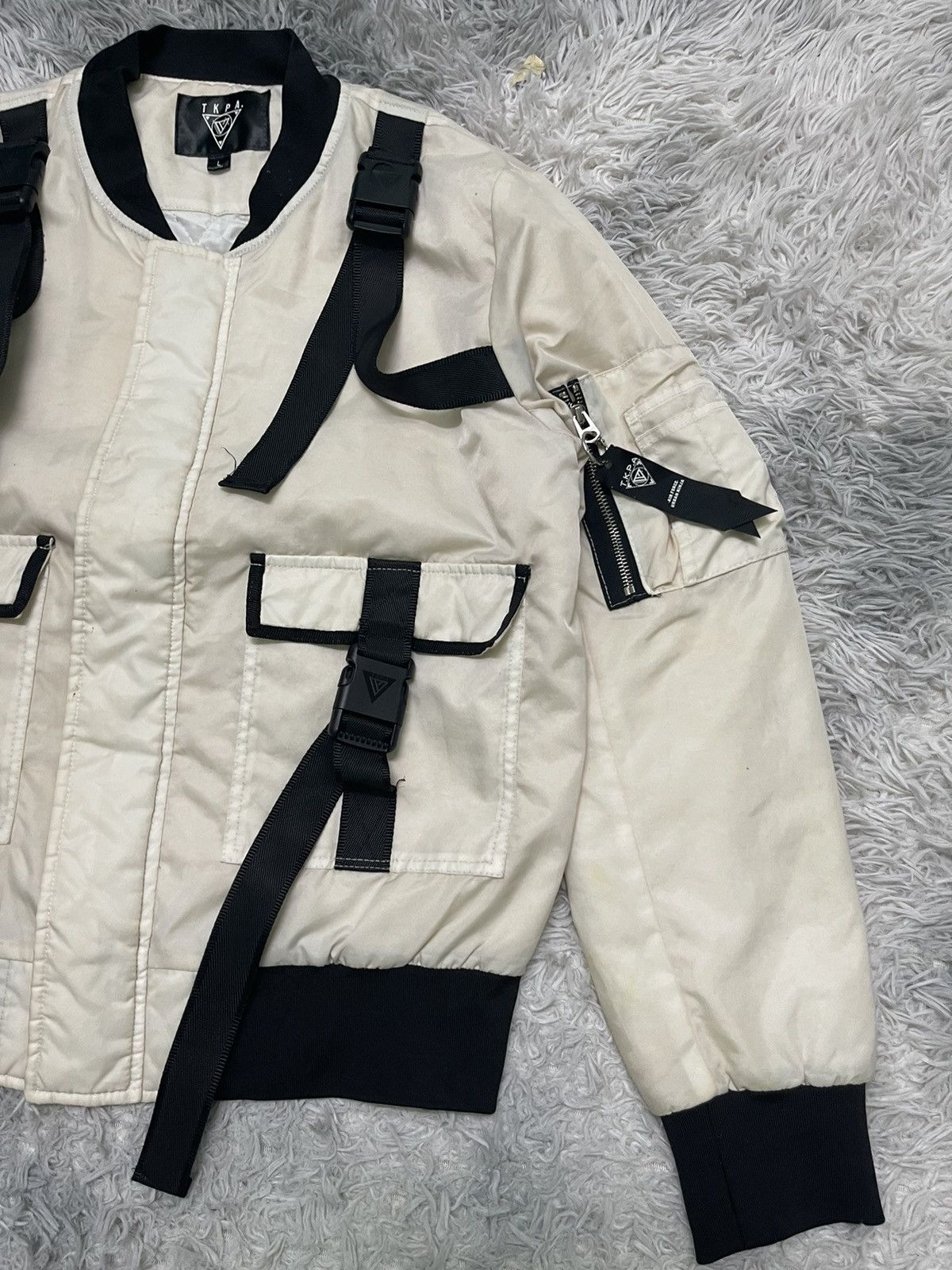Other RARE ISSEY MIYAKE INSPIRED BONDAGE BOMBER JACKET BRAND TKPA Size US L / EU 52-54 / 3 - 5 Thumbnail