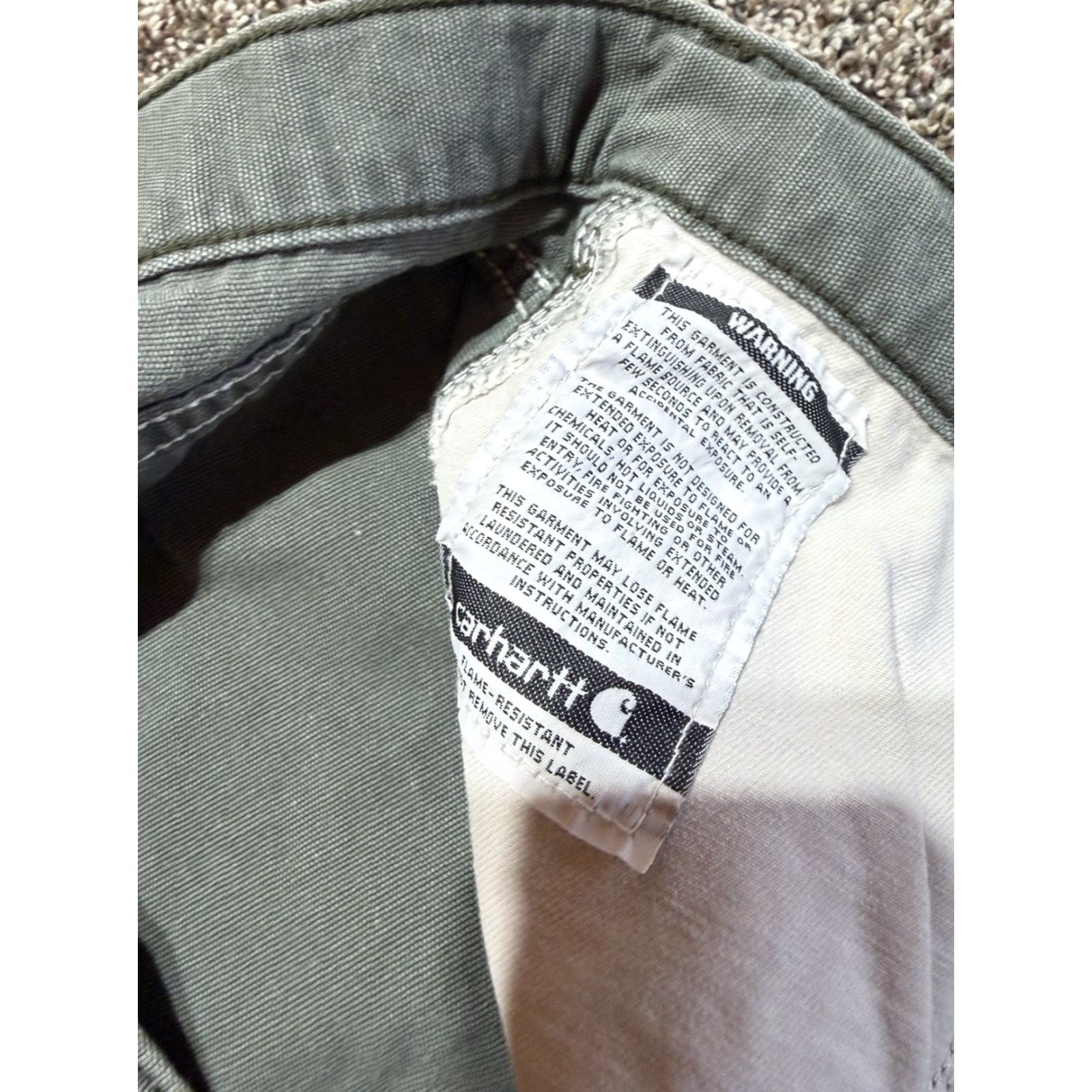 Carhartt Carhartt Jeans Men Flame-Resistant 46 46X30 Denim Blue 5-Pocket Logo Relaxed Regular Inseam 30" 46 Waist Flame-Resistant Denim Jeans Mens Size US 30 / EU 46 - 5 Thumbnail