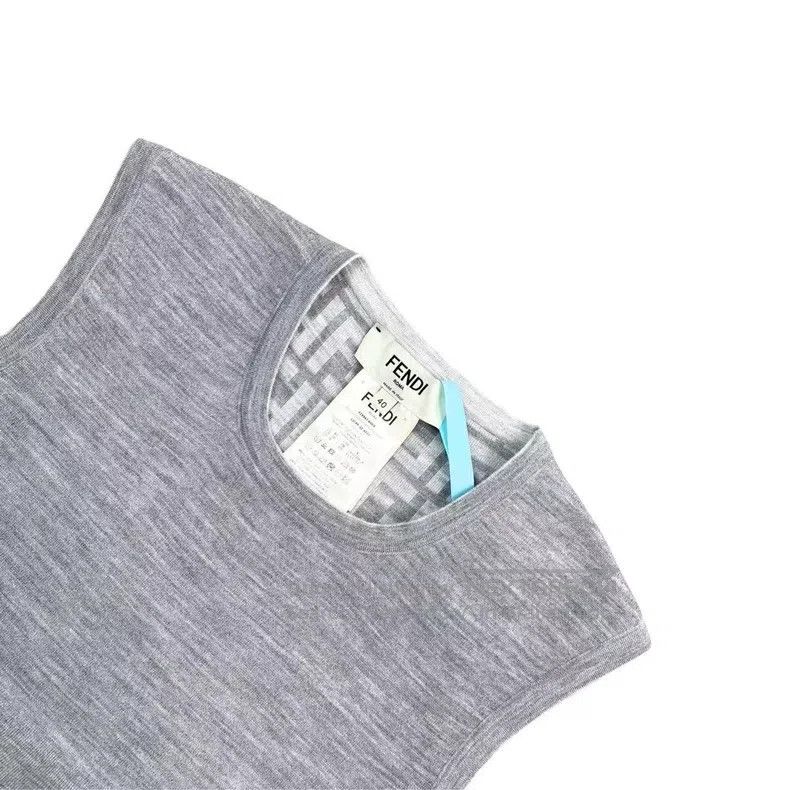 Fendi Fendi Grey Lining Floral Printed Vest Size XS / US 0-2 / IT 36-38 - 3 Thumbnail