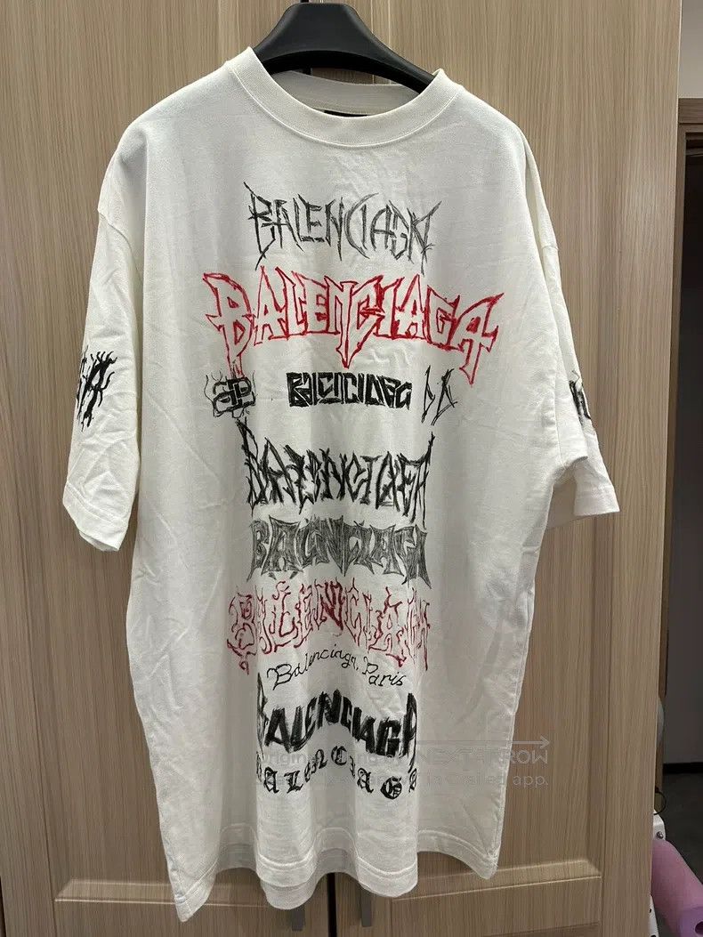Balenciaga White Dragon Year Limited Full Logo Letter Shor