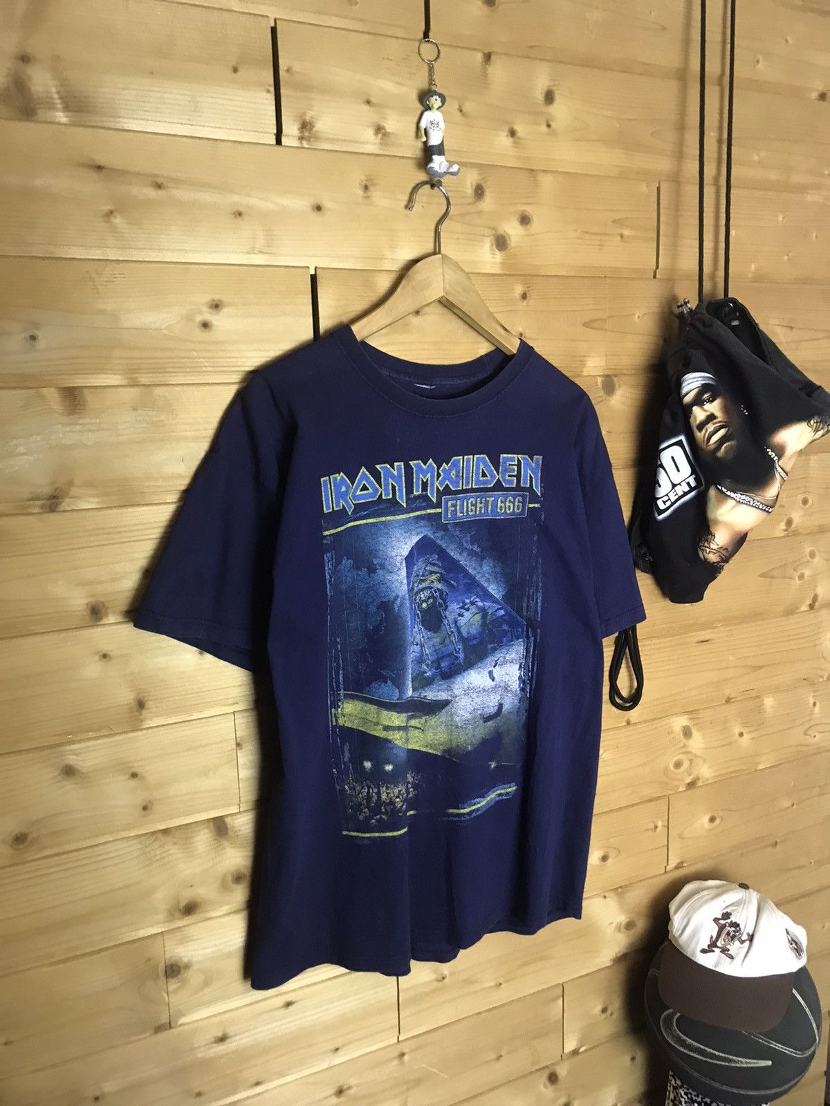 Vintage Vintage Iron Maiden flight 666 t-shirt Size US XL / EU 56 / 4 - 1 Thumbnail