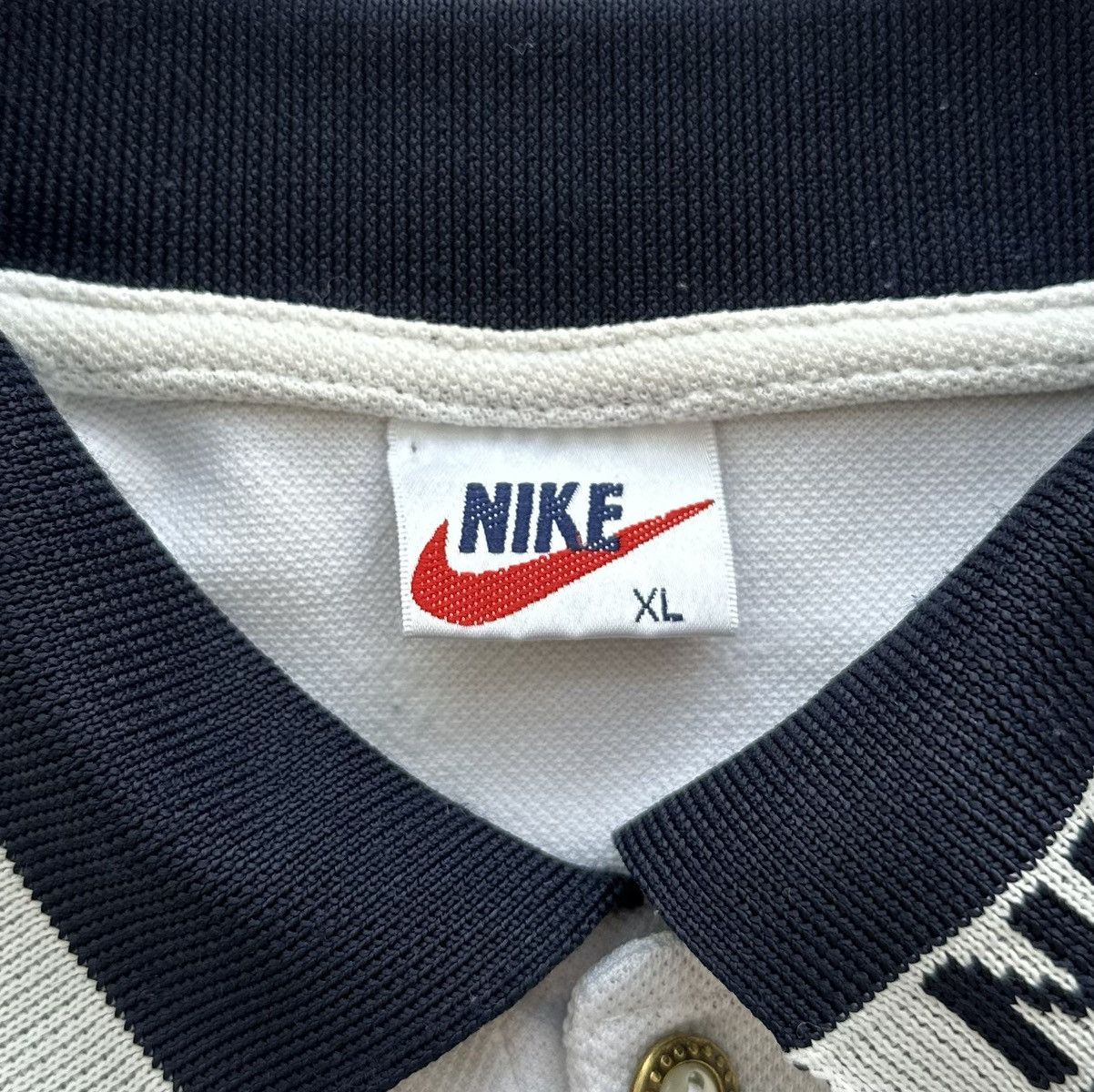 Nike × Vintage 80's Nike Vintage Polo Shirt Jersey Logo Men's Size XL Size US XL / EU 56 / 4 - 5 Thumbnail