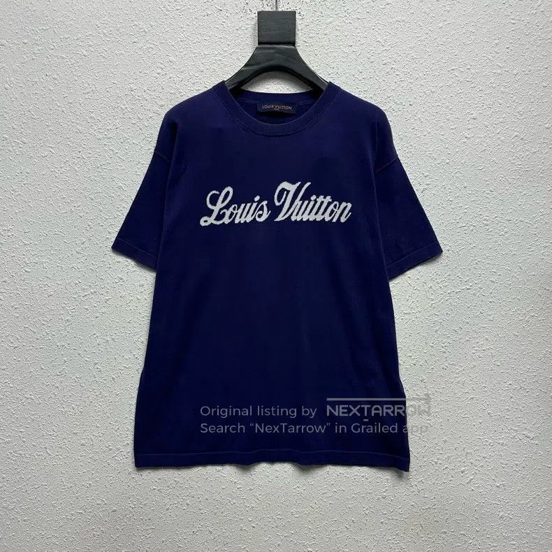 Louis Vuitton Louis Vuitton Embroidered white, blue and purple knitted s Size US S / EU 44-46 / 1 - 1 Thumbnail
