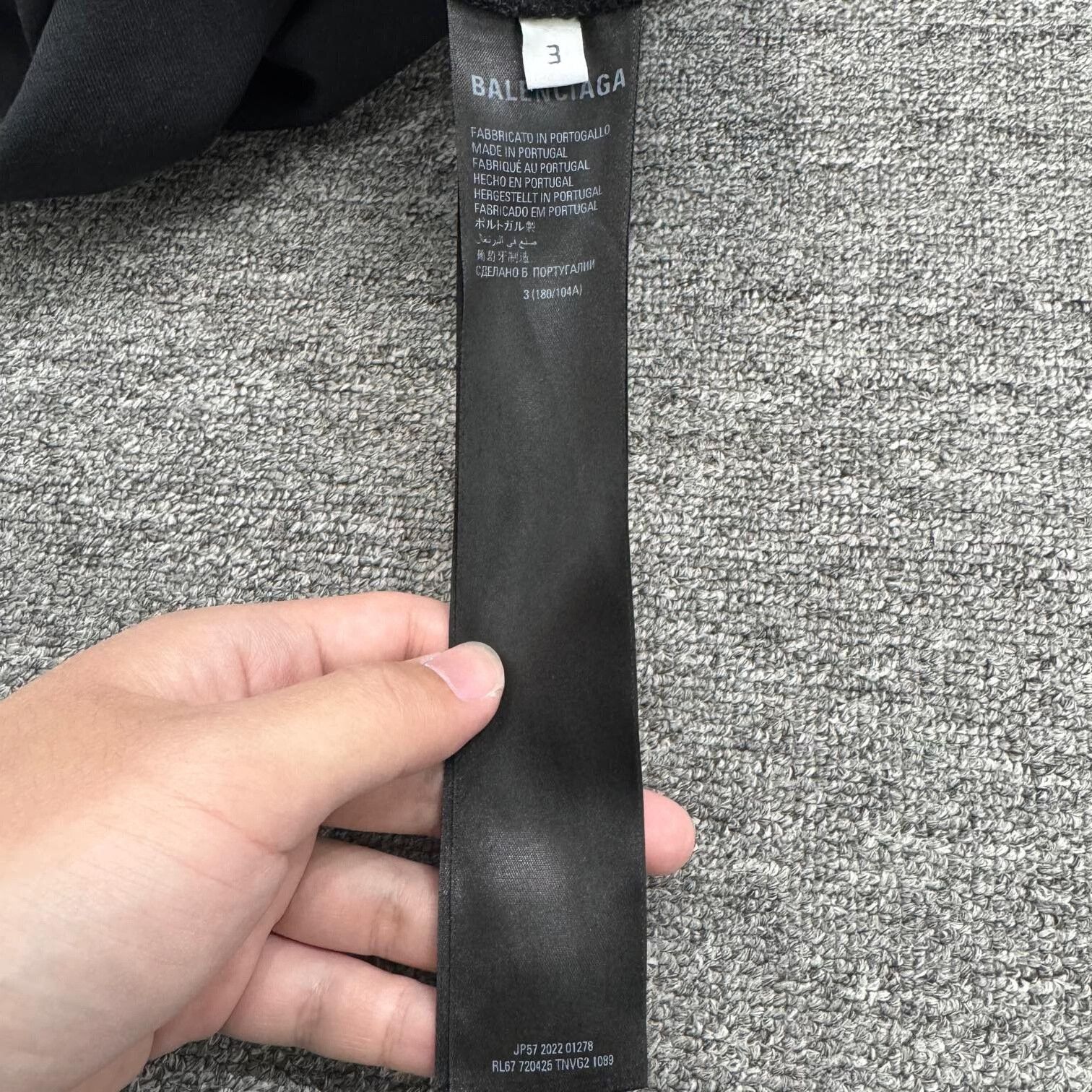 Balenciaga Balenciaga Black Hoodie with Stripes. Size US L / EU 52-54 / 3 - 4 Thumbnail