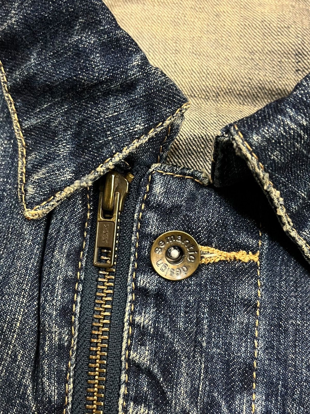 If Six Was Nine 2000s Semantic Design - Cyber Rider Denim Jacket Size US M / EU 48-50 / 2 - 12 Thumbnail