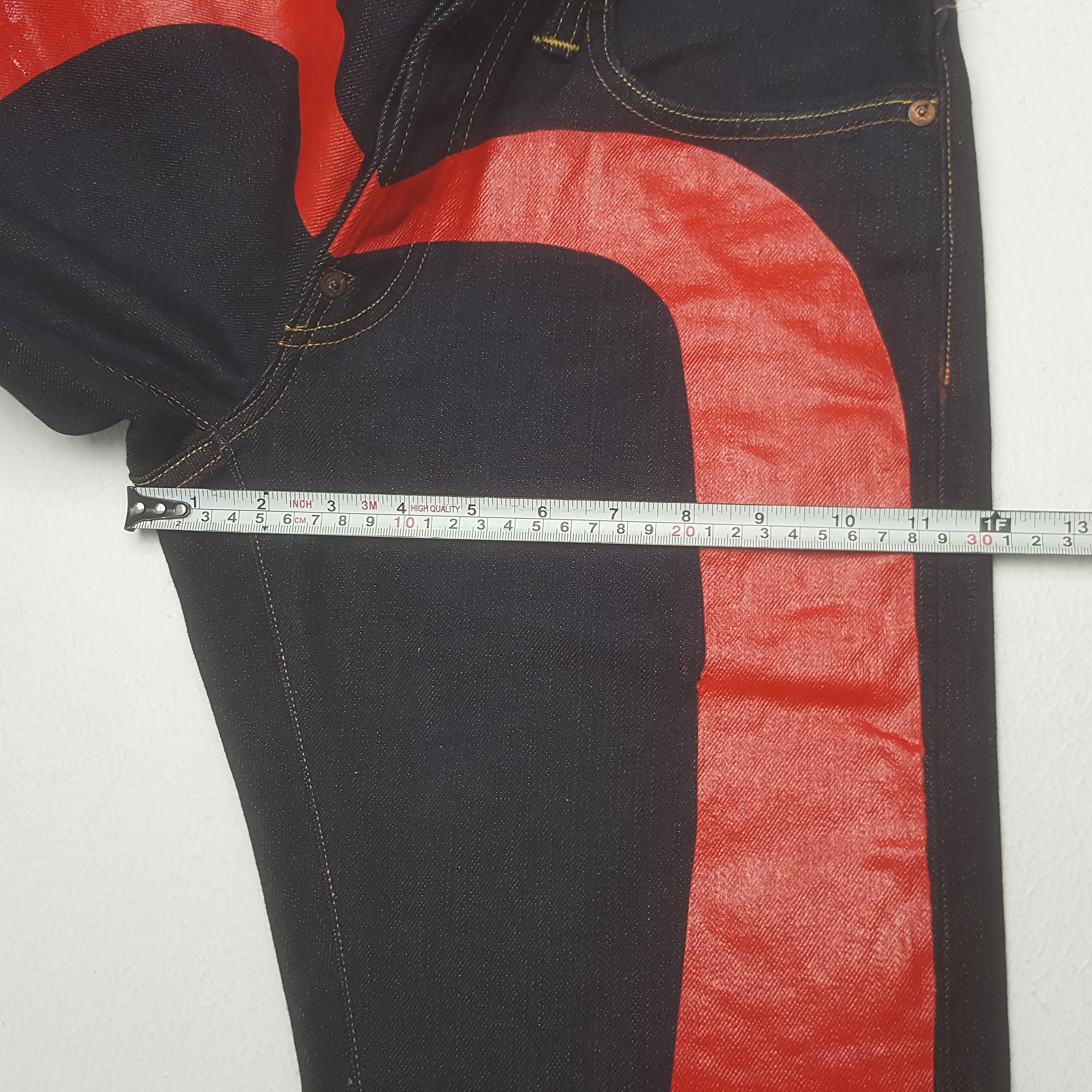 Japanese Brand × Vintage Vintage Evisu Japan Selvedge Custom Daicock Denim Jeans Size US 30 / EU 46 - 9 Thumbnail