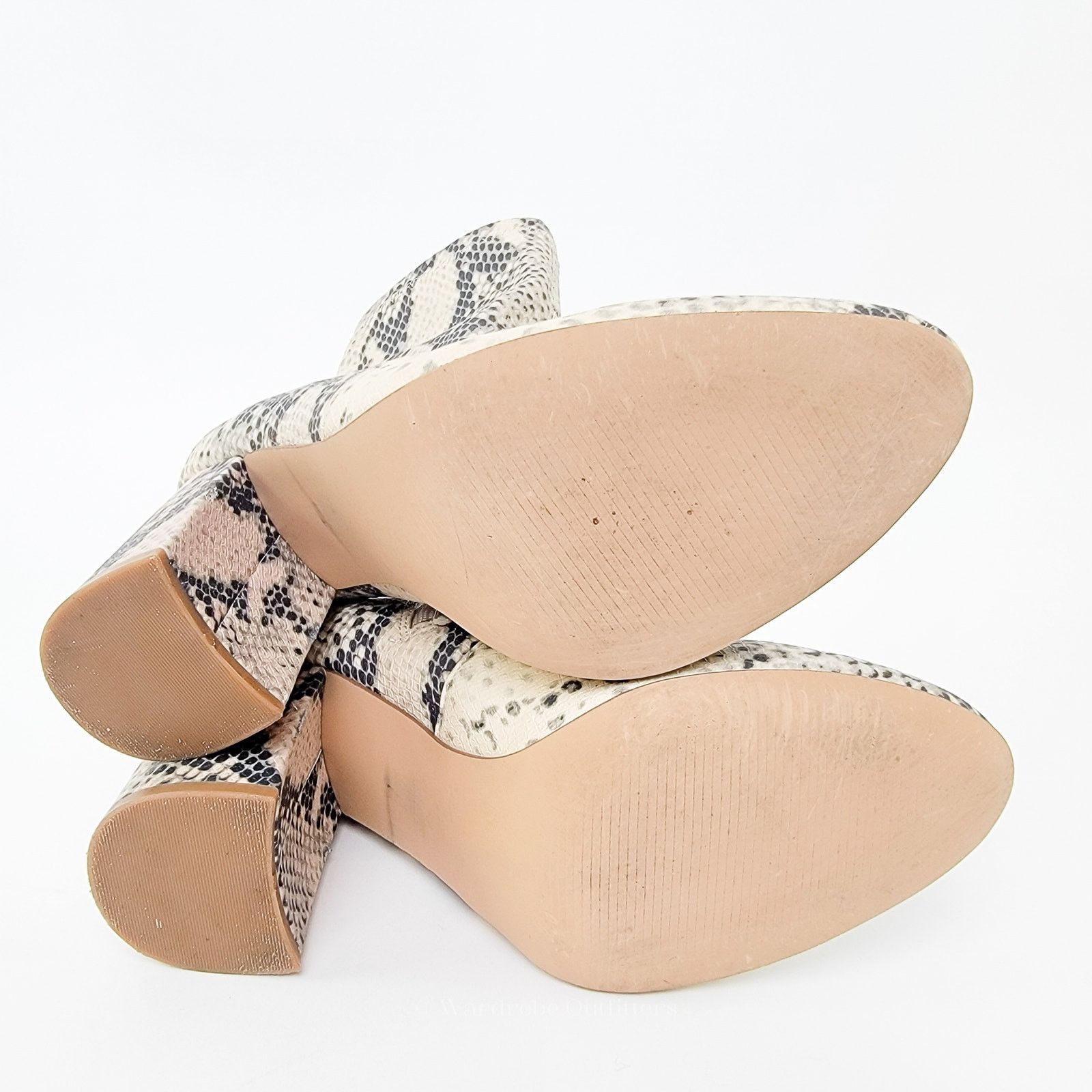Steve Madden Steve Madden Chunky Block Heel Chelsea Snake Skin Boots Size US 8.5 / IT 38.5 - 4 Thumbnail