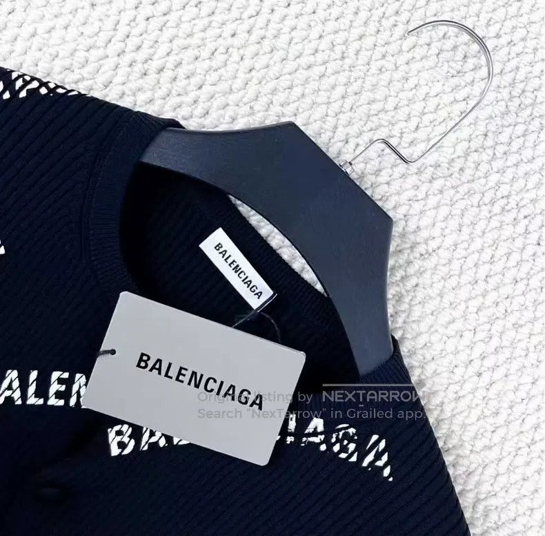 Balenciaga Balenciaga Black and White Bullet Screen Printed Alphabet Size M / US 6-8 / IT 42-44 - 3 Thumbnail
